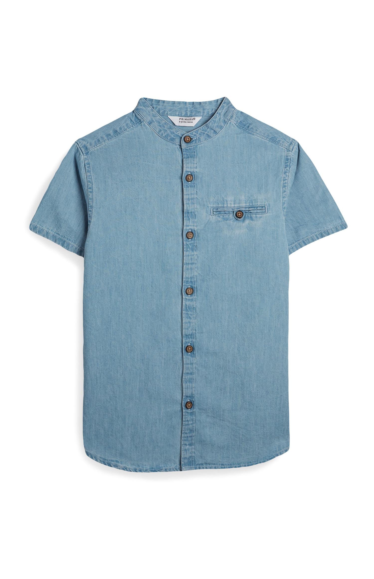 Camicia in denim a maniche corte da ragazzo