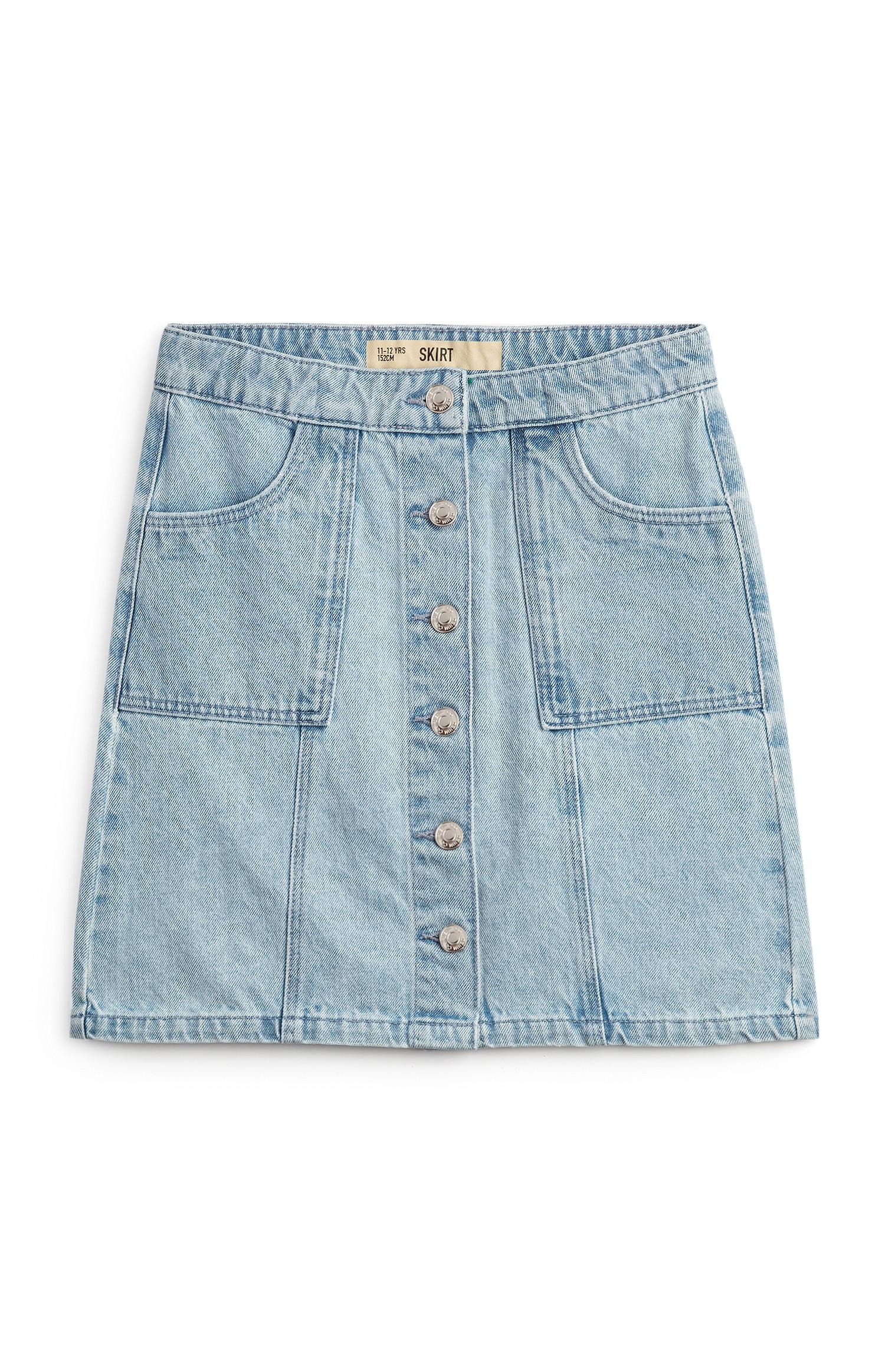 Saia ganga botões rapariga