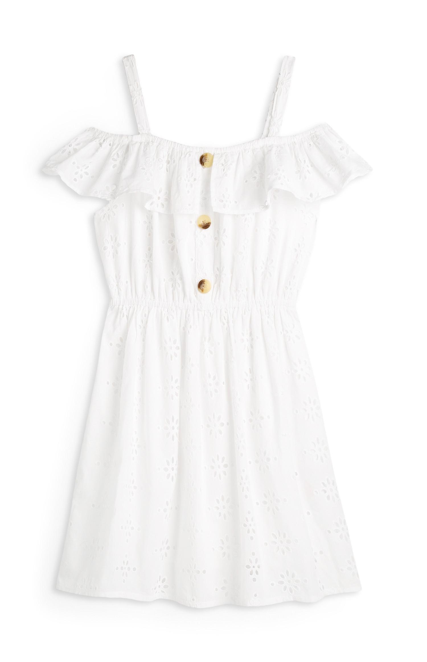 Vestido bordado branco