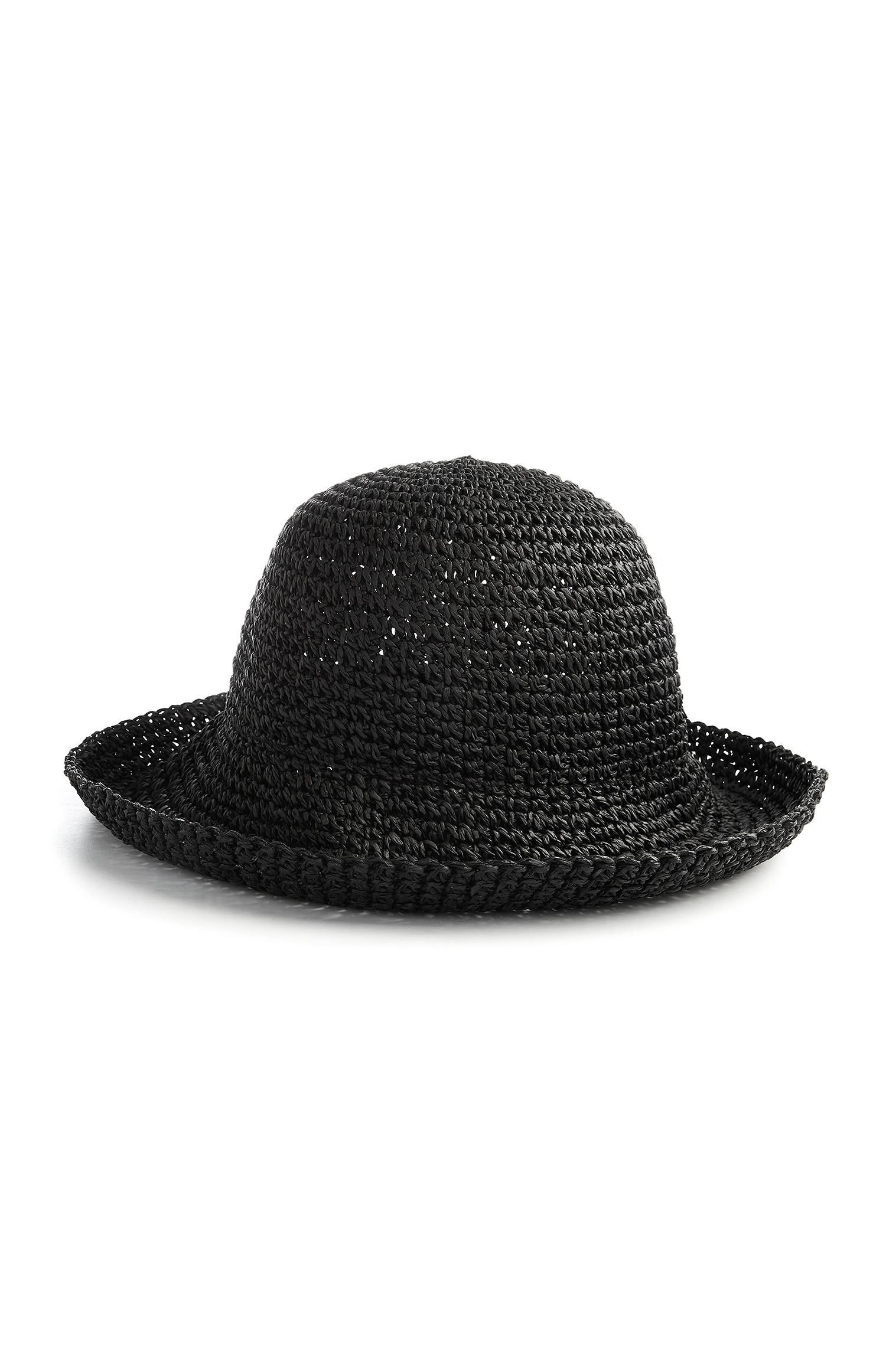 Chapeau de paille noir