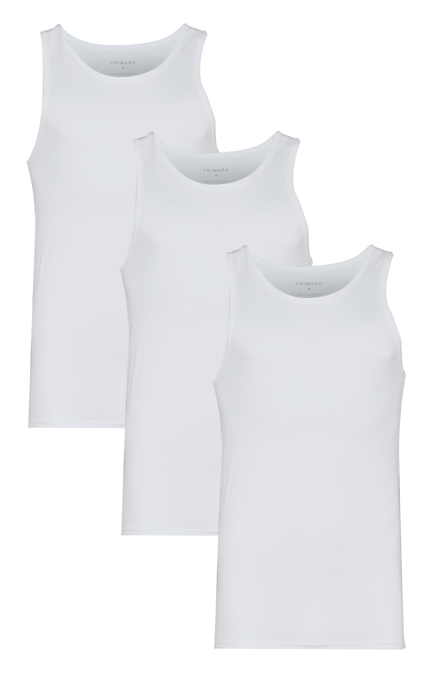 Pack 3 tops sem mangas branco