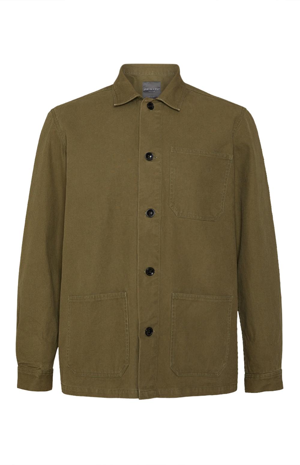 Kaki delovna jakna z gumbi