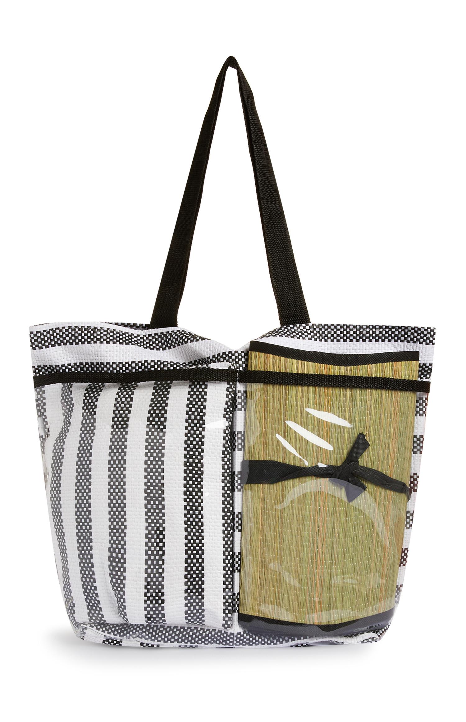 beach bag with zip primark