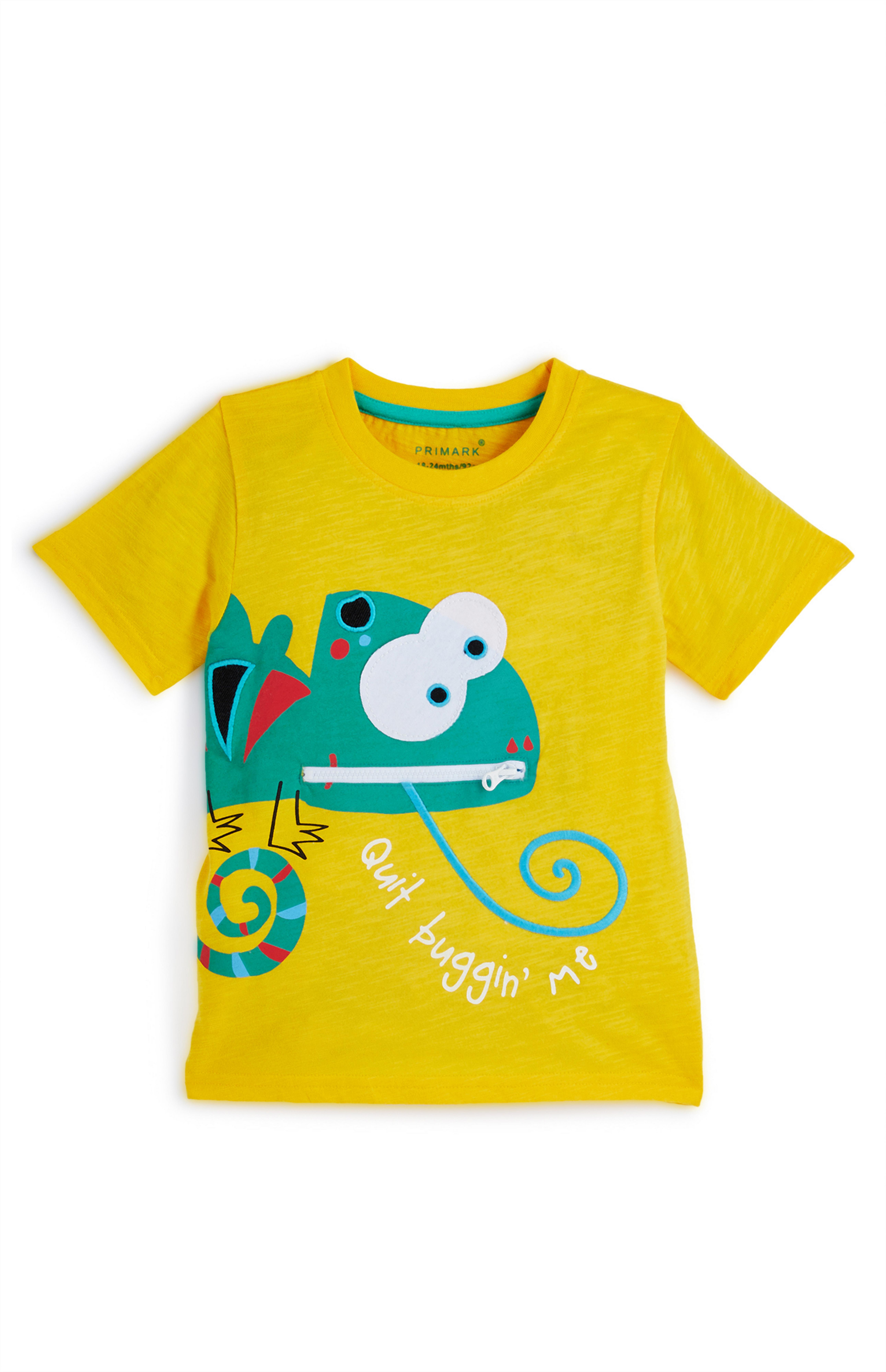 T Shirt Jaune A Imprime Cameleon Bebe Garcon Mode Bebe Garcon Vetements Bebe Et Nouveau Ne Mode Enfant Tous Les Produits Primark Primark Belgique Francaise