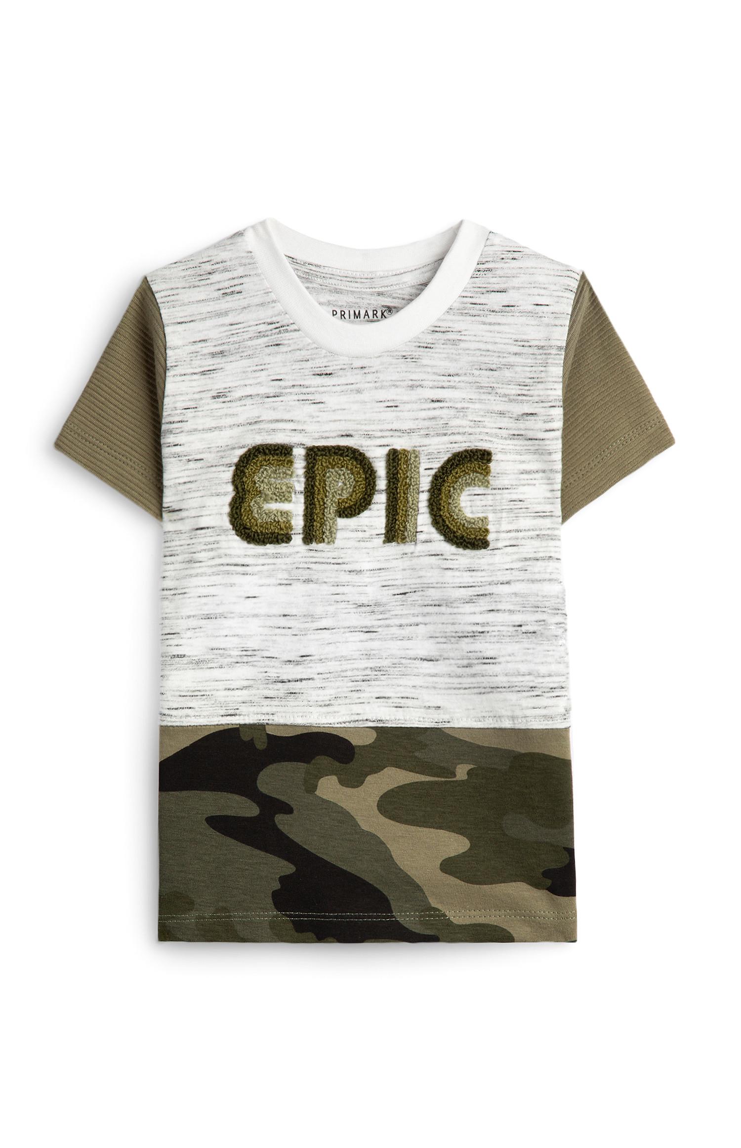 Kaki majica Epic s kamuflažnim vzorcem