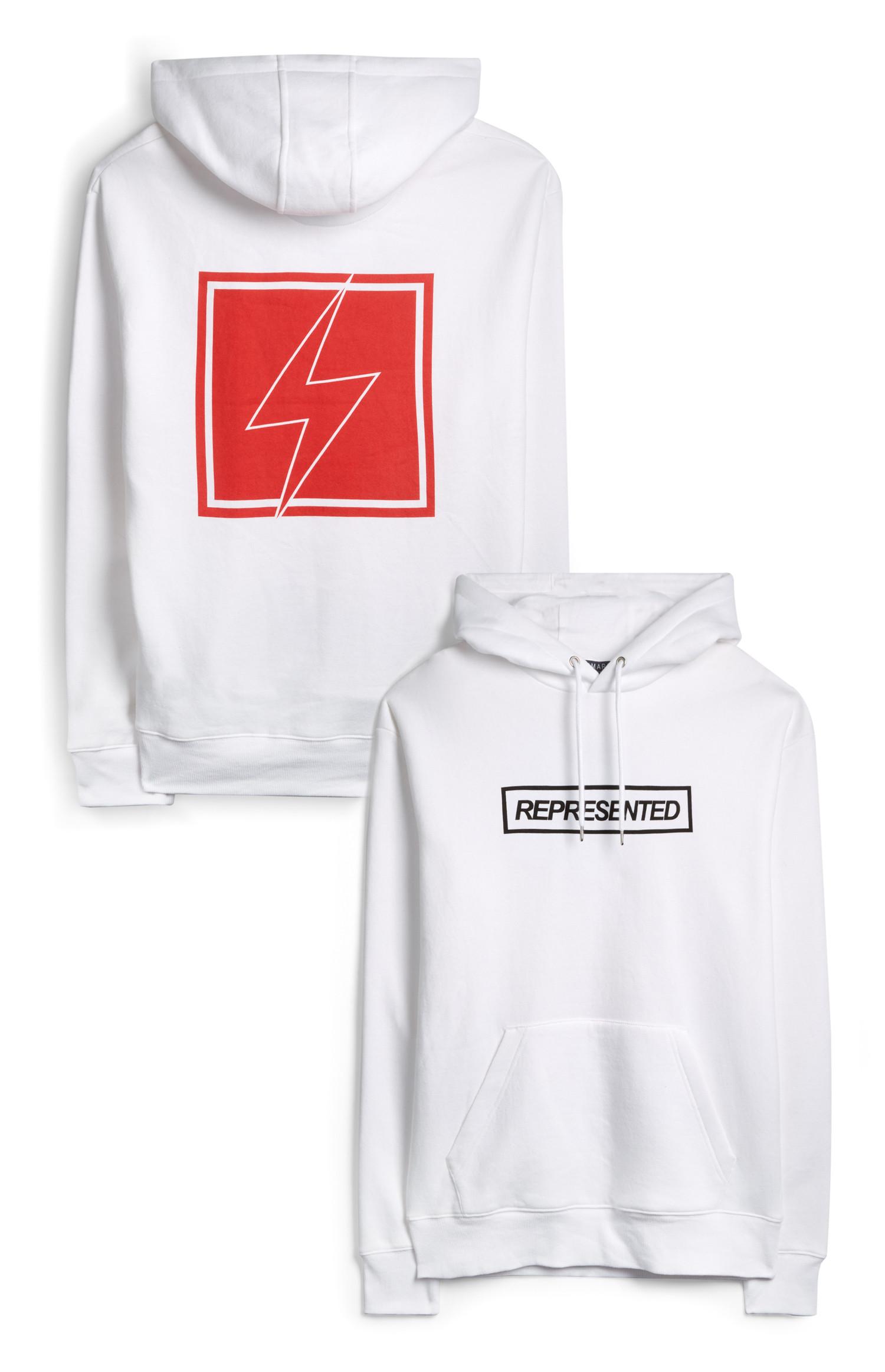 Sweat à capuche blanc Represented avec emblème japonais