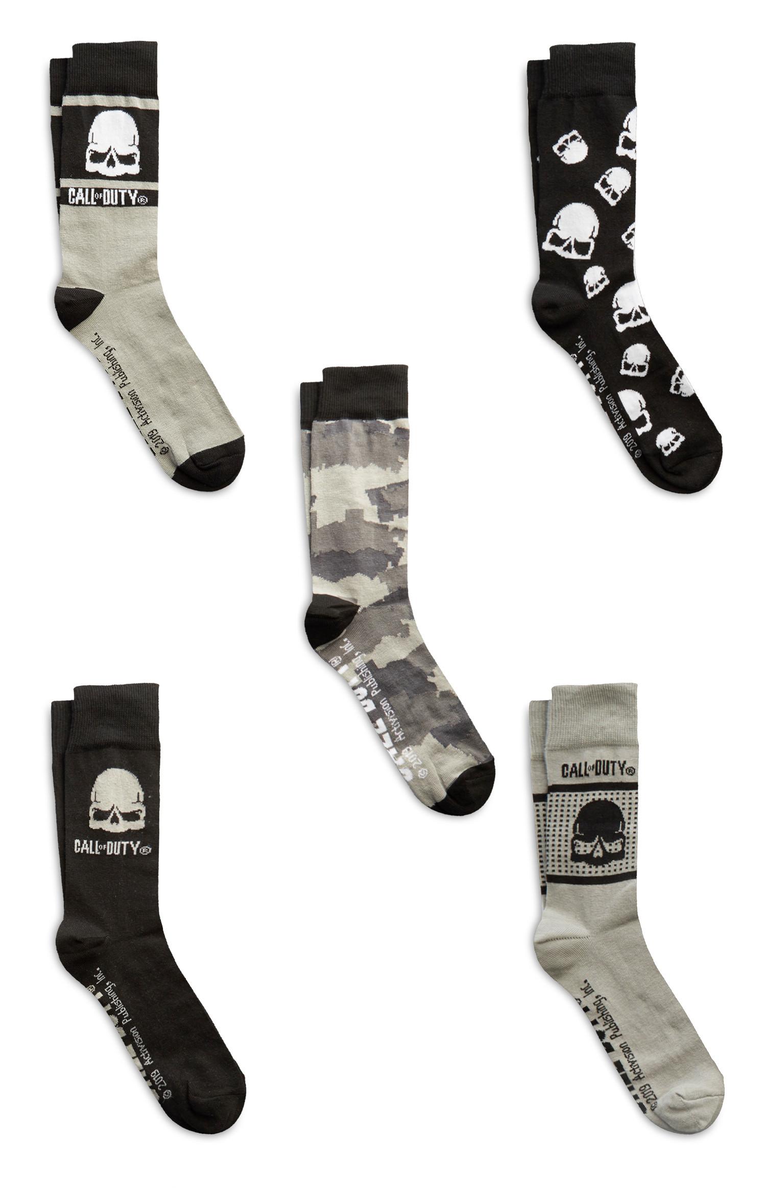 Pack 5 pares meias Call Of Duty preto