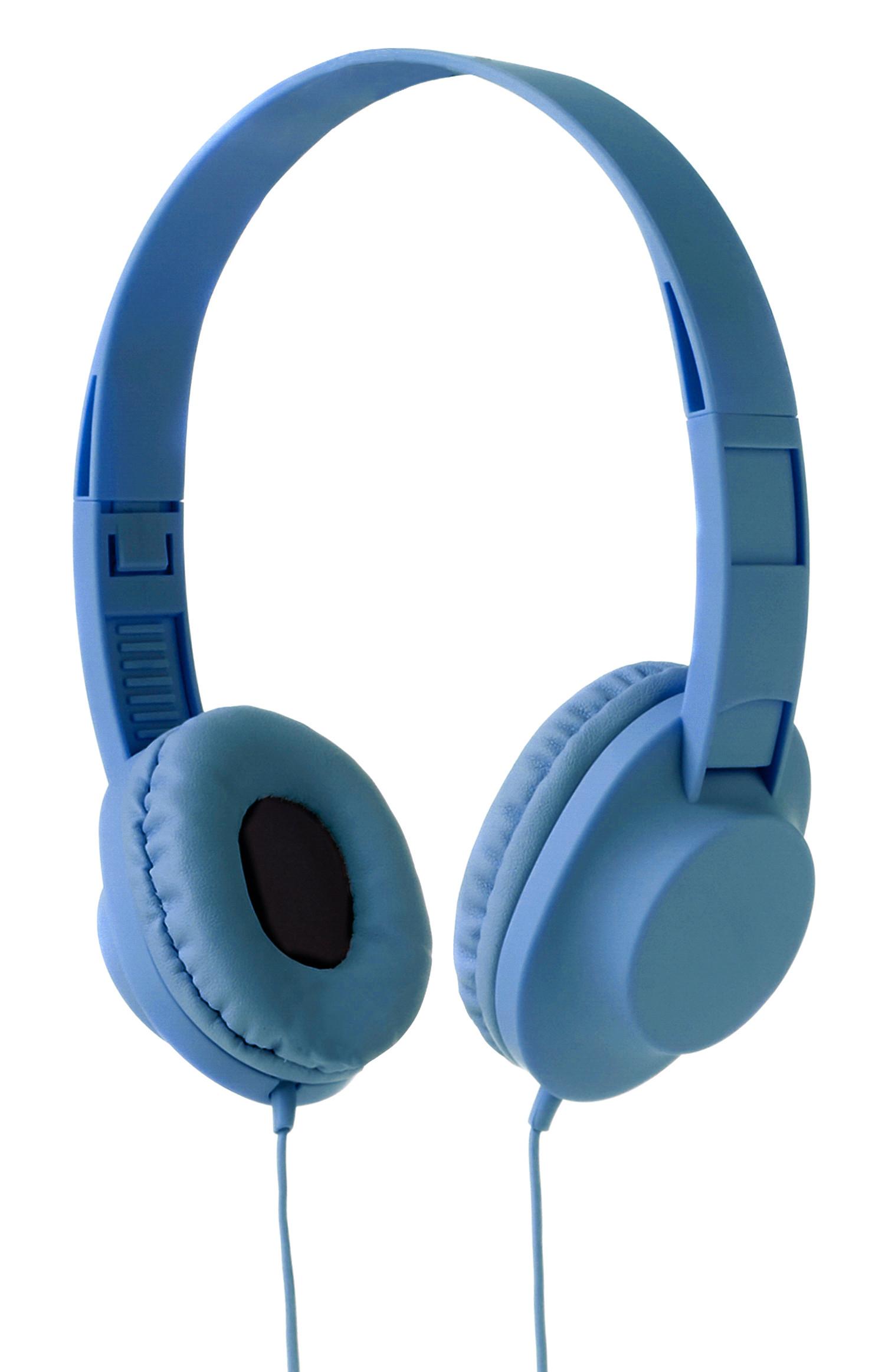 Modre žične slušalke