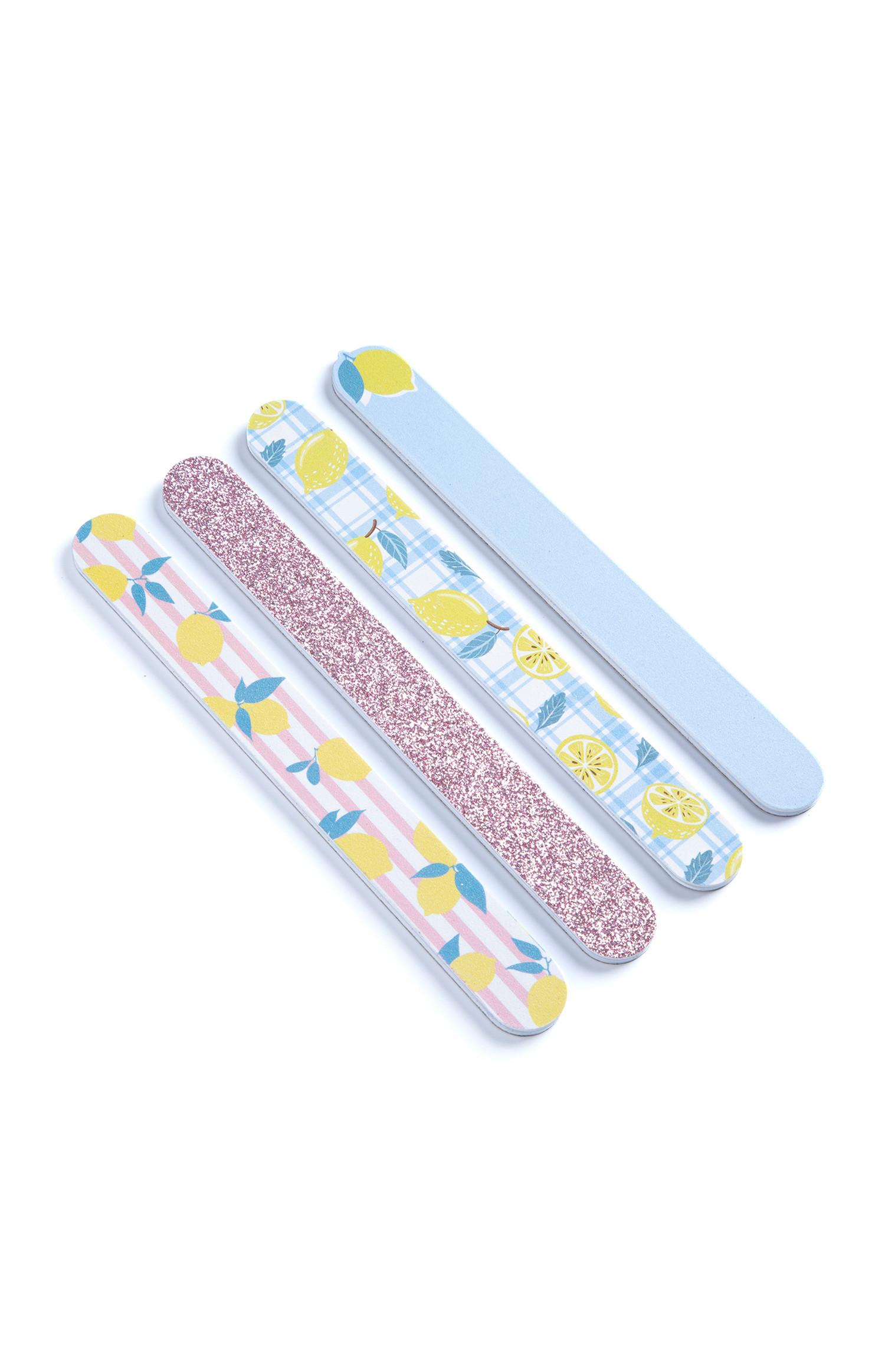 Pilice za nohte z limonami, 4 kosi