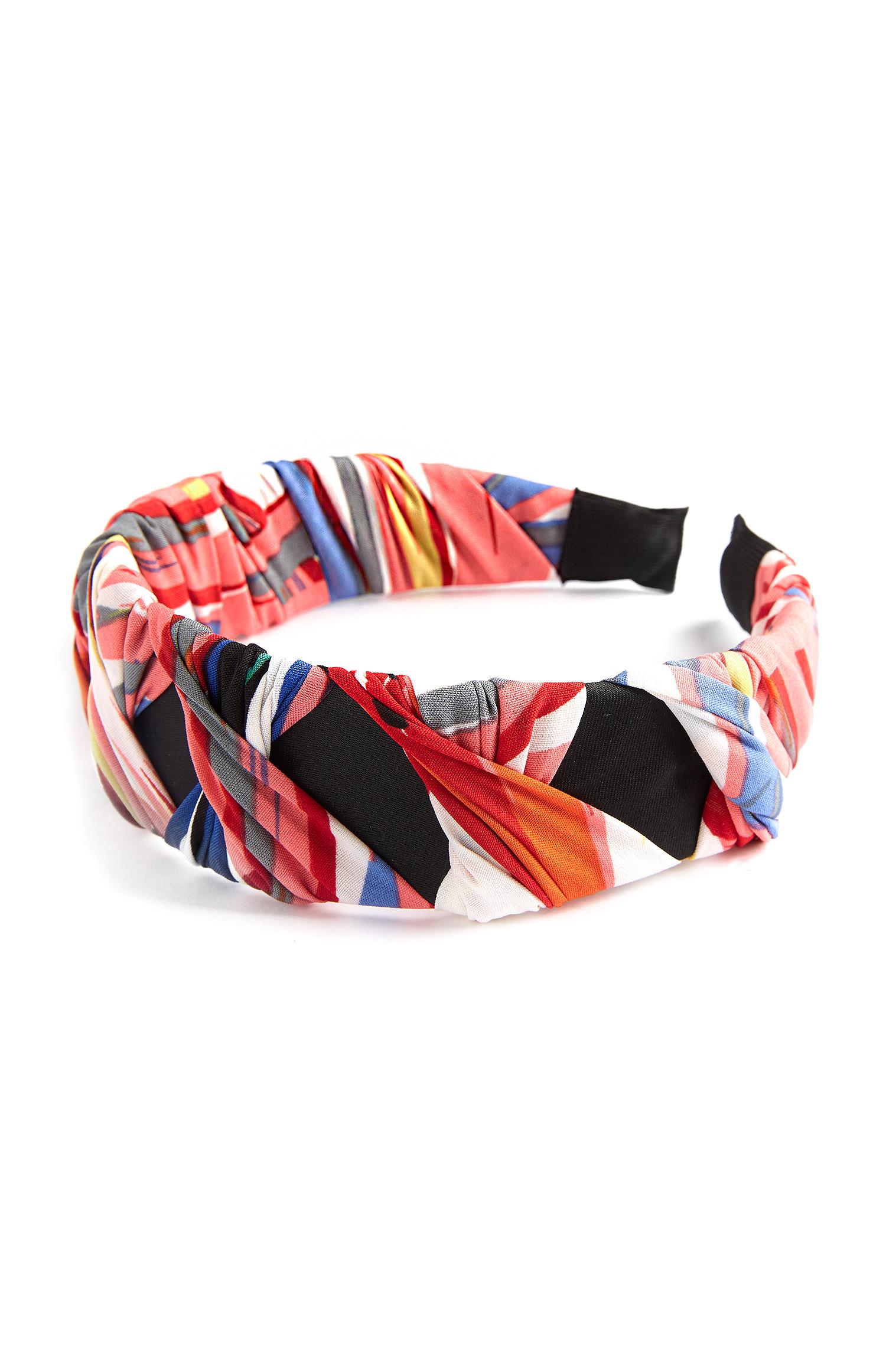 Serre-tête torsadé multicolore