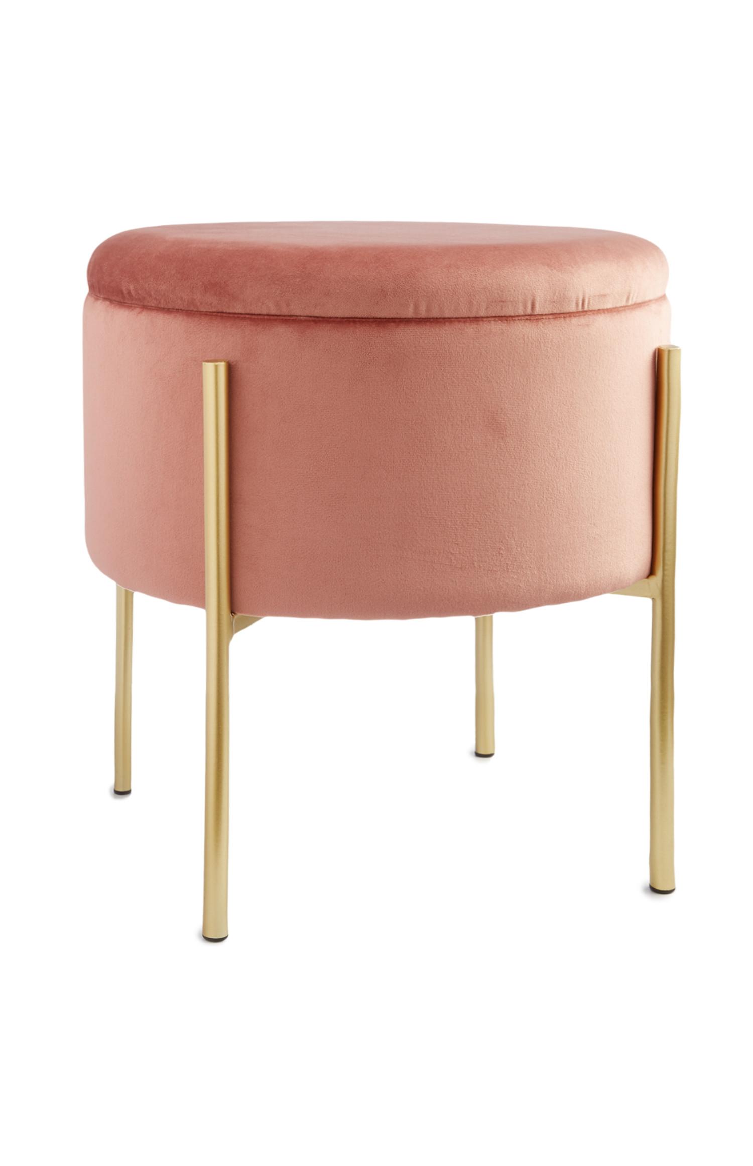 Oblazinjen žametni stol s pokrovom