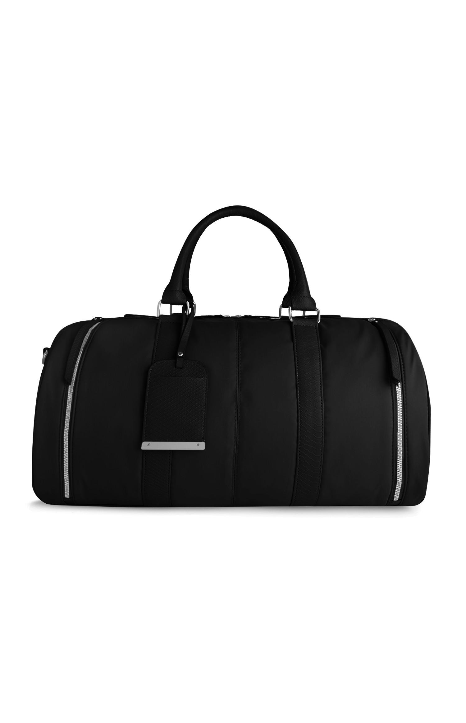 Sac de voyage noir en nylon