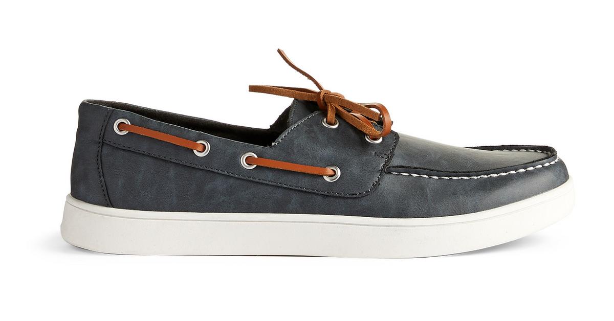 Grey And Brown Boat Shoe | Shoes | Mens | Categories | Primark UK