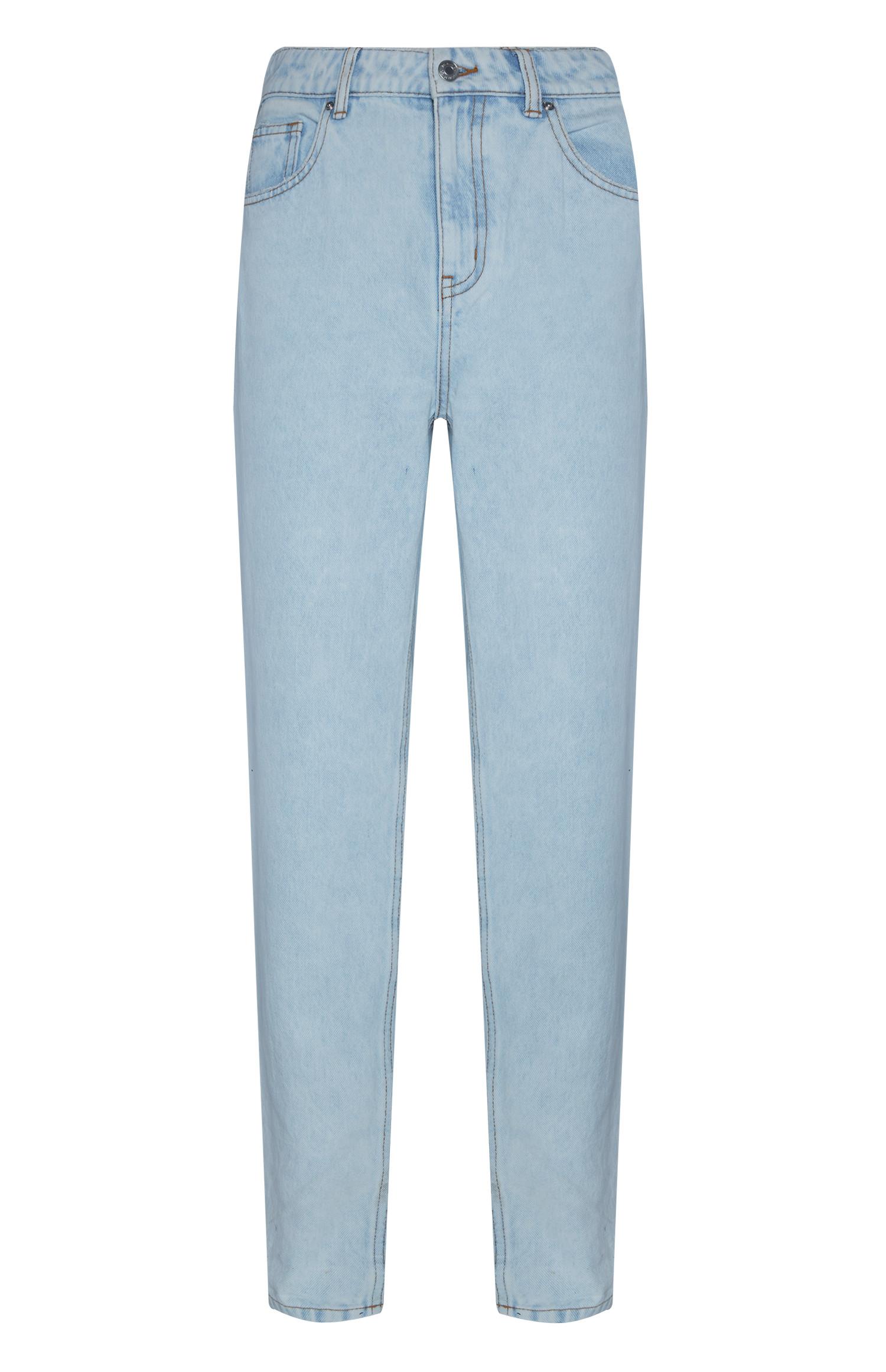 Jean slim mom bleu clair