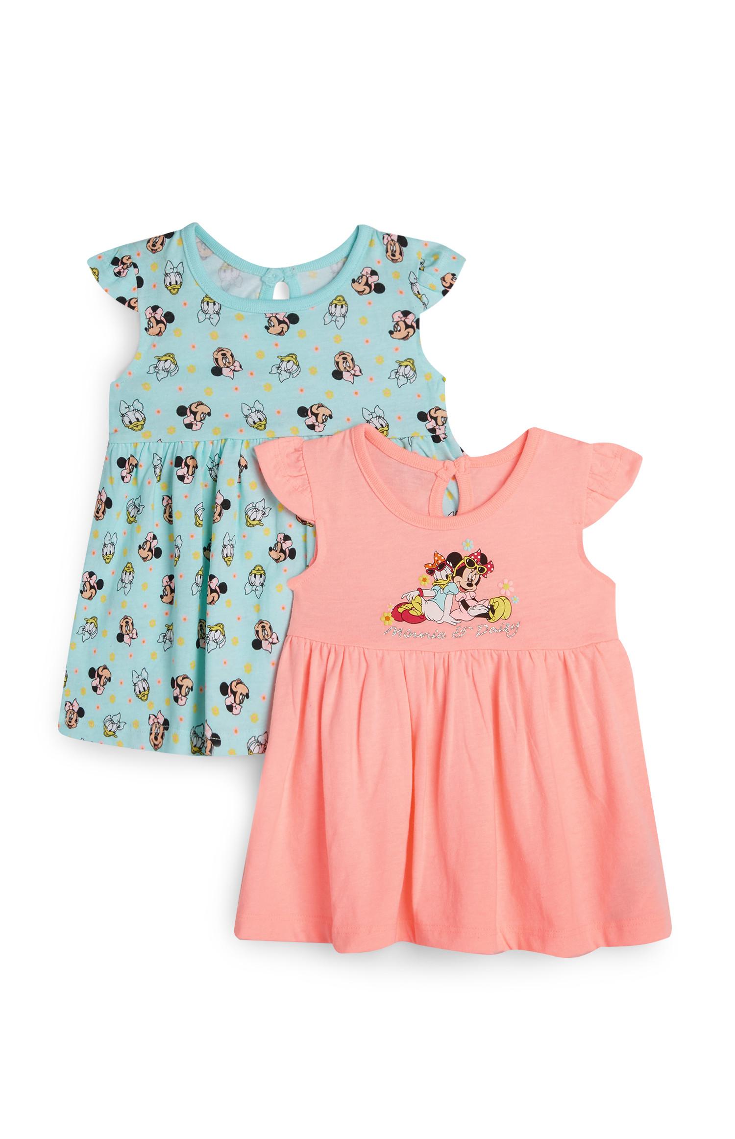 Dekliška modra in marelična majica Minnie and Daisy za dojenčke