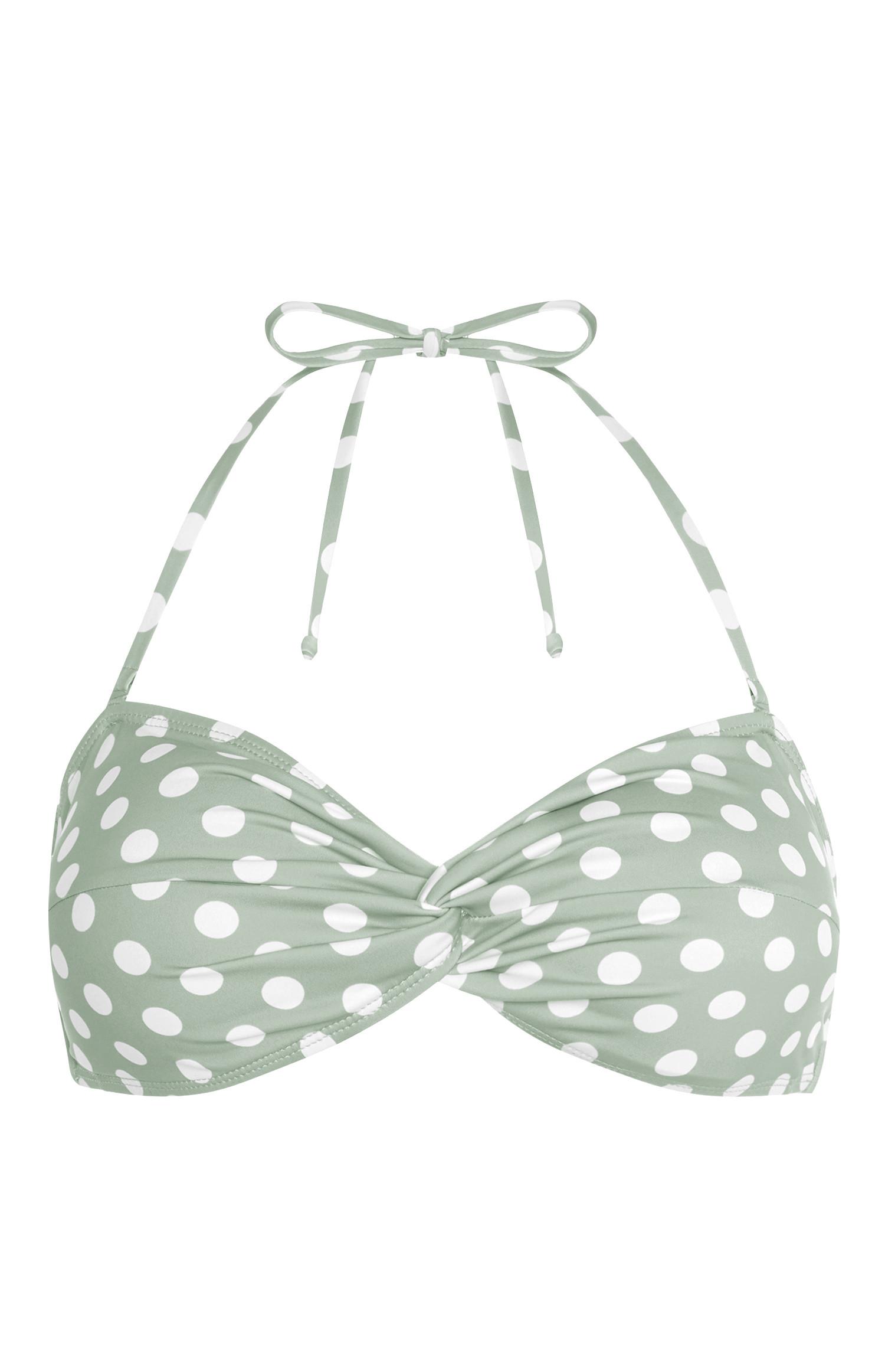 Sutiã biquíni triângulo moldado verde-claro