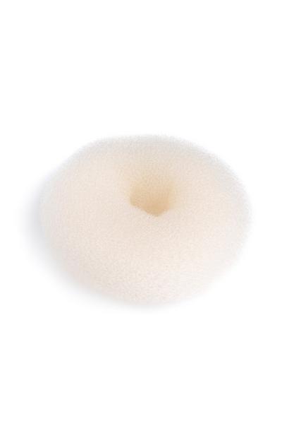 White Large Hair Donut