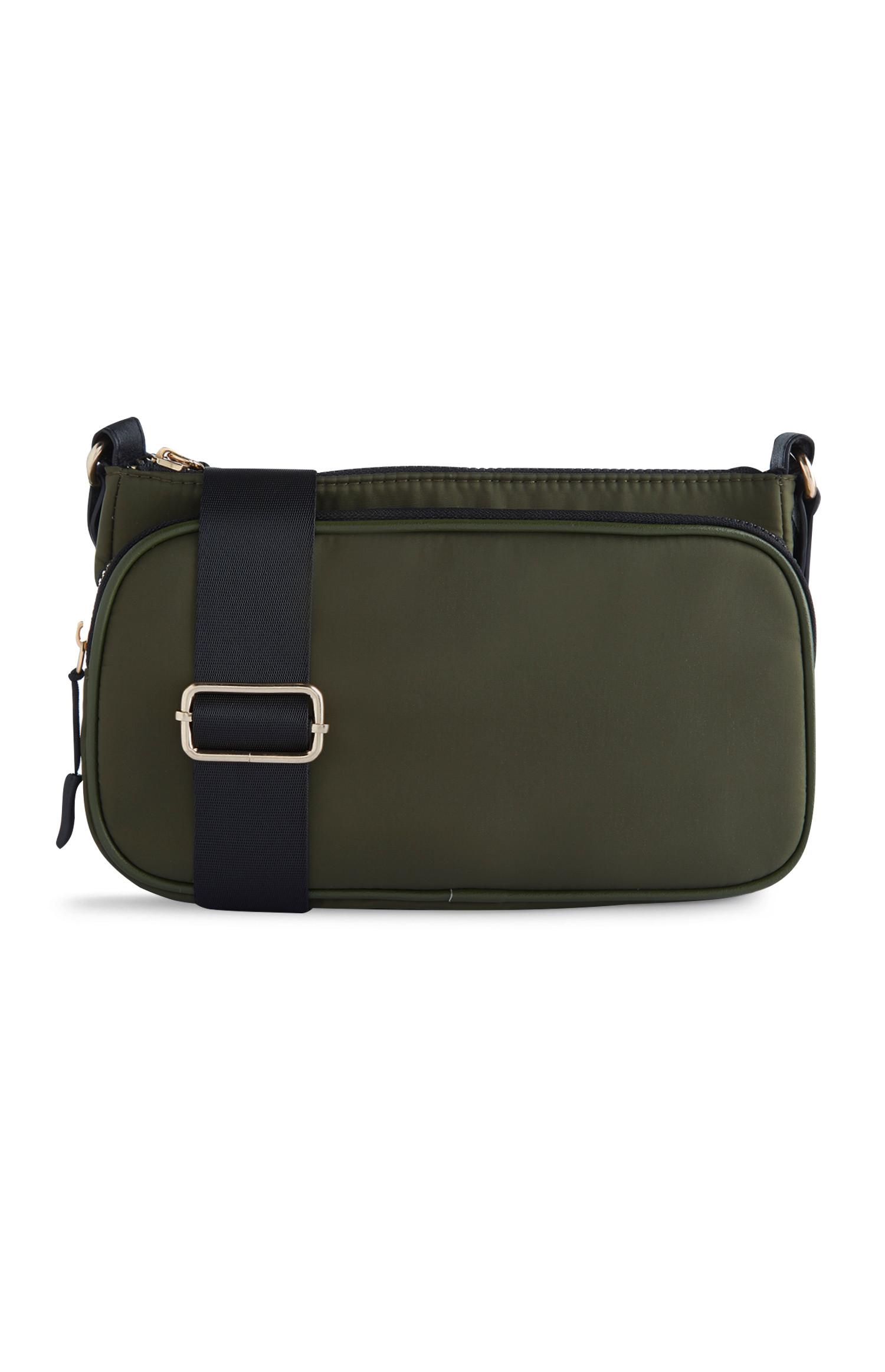 Sac à bandoulière kaki en nylon