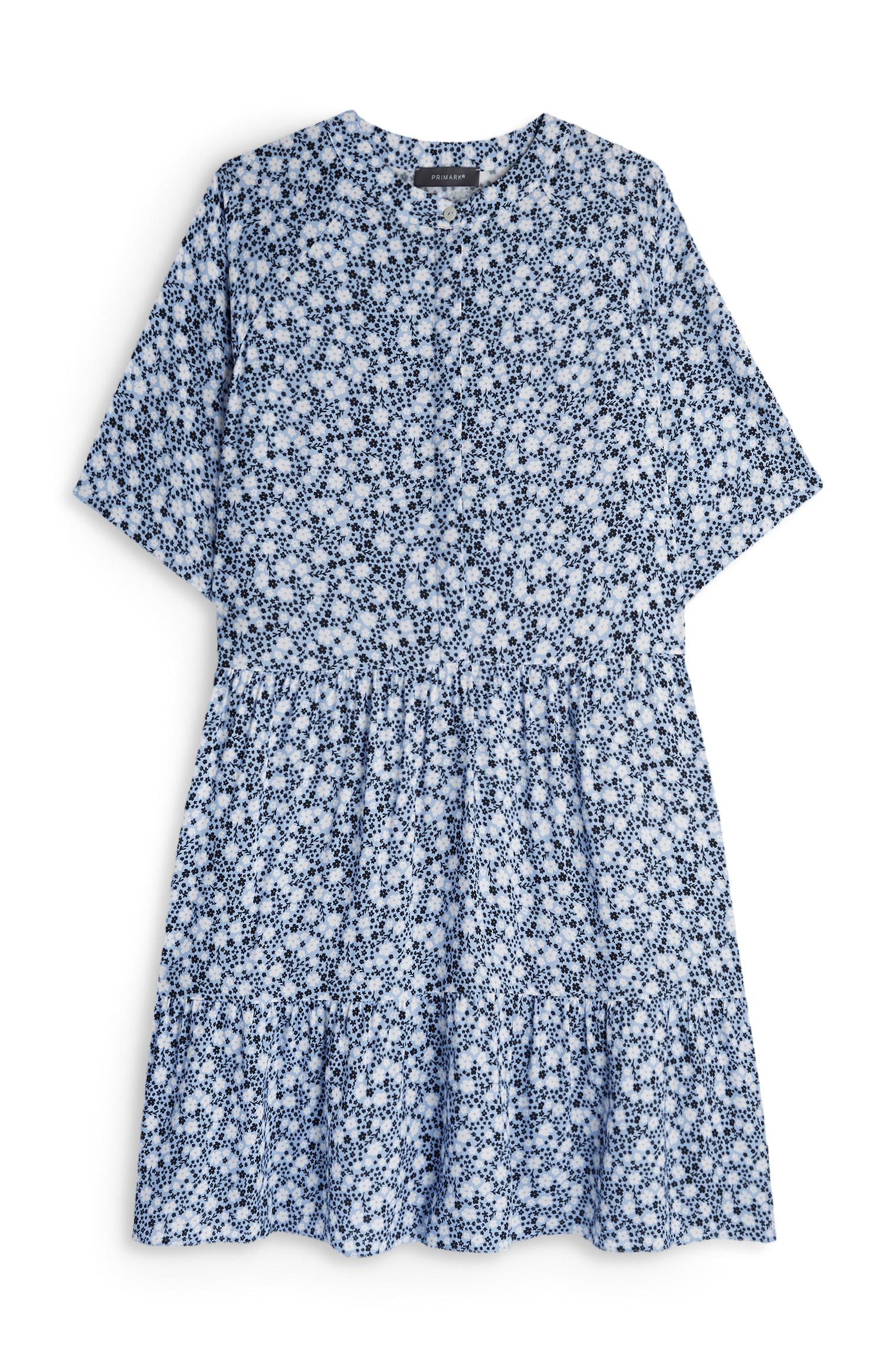 primark blue floral dress