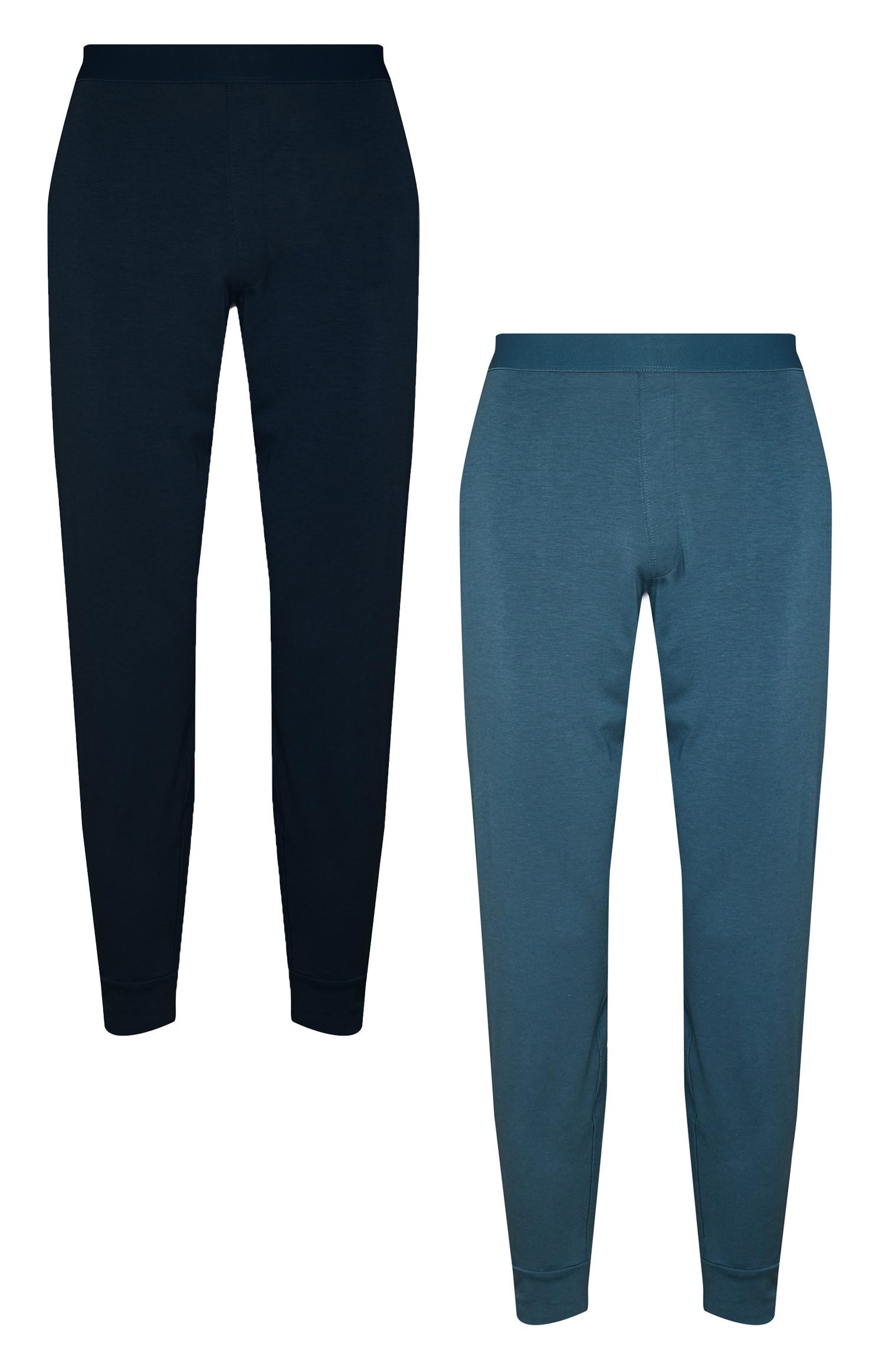 Pack 2 leggings algodão Pima azul e preto