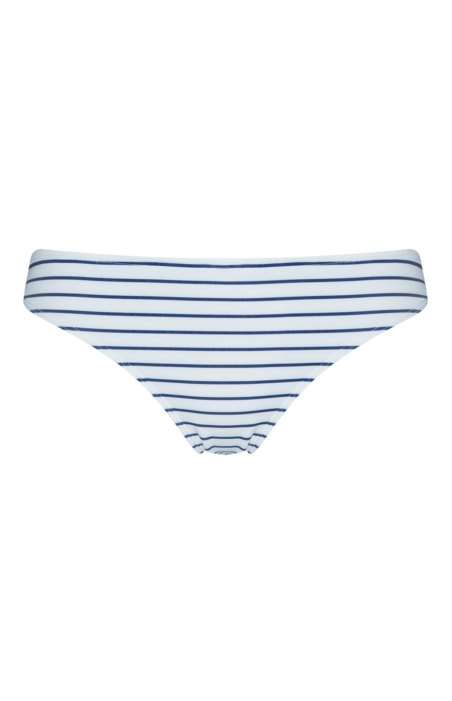Modro-bele črtaste bikini spodnjice