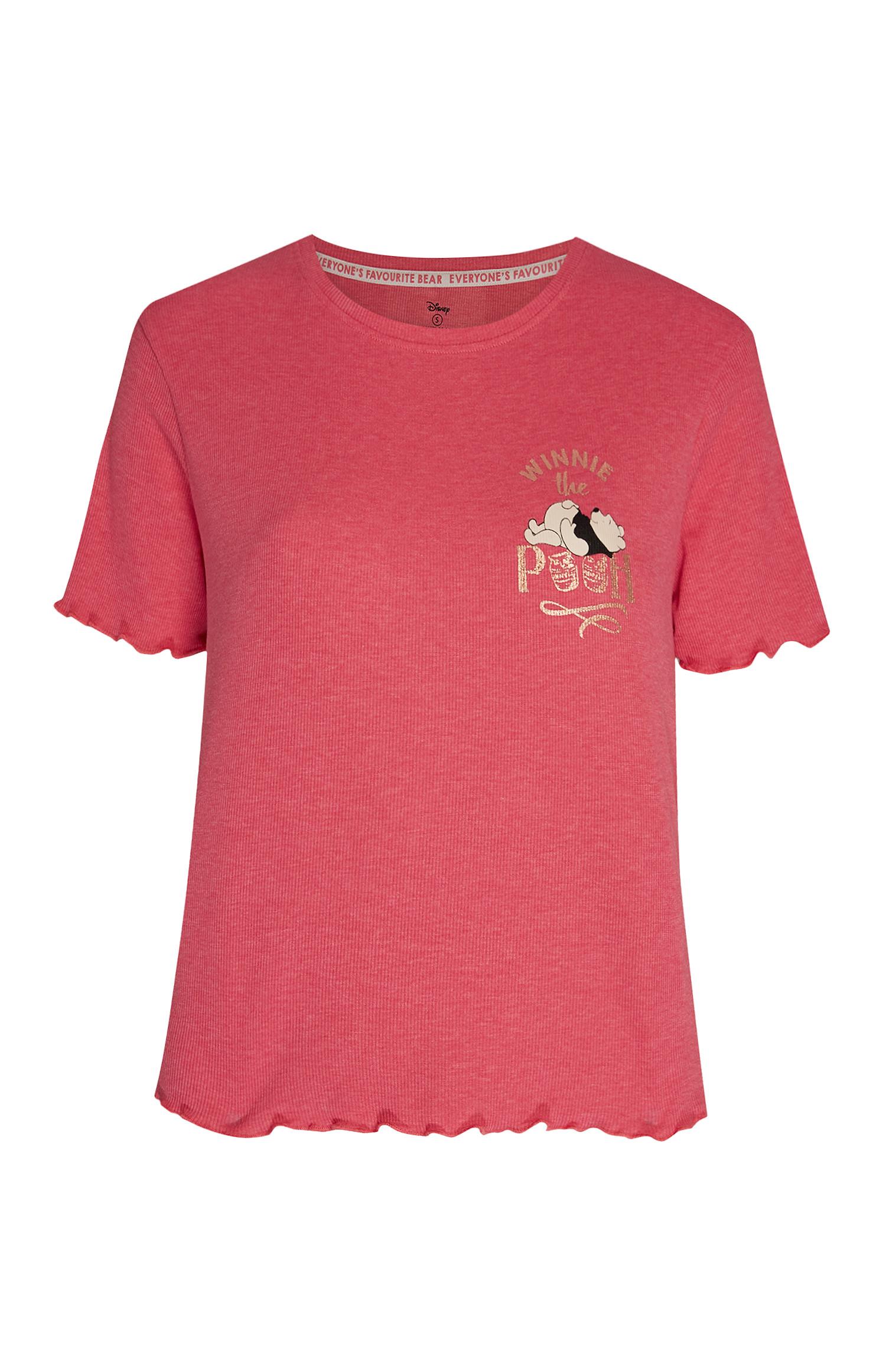 T-shirt Winnie The Pooh canelada cor-de-rosa