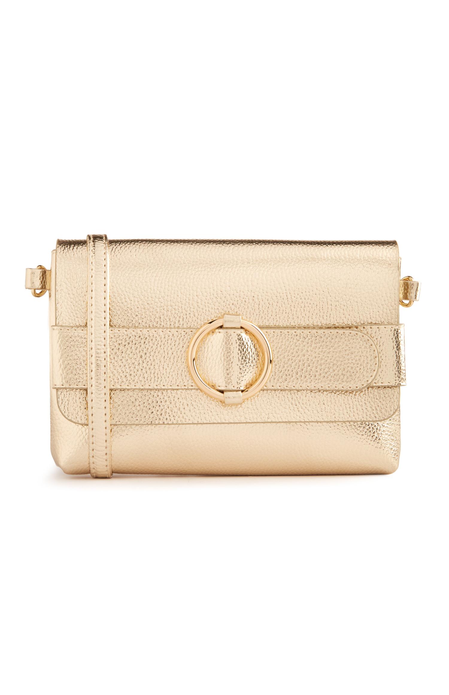 Zlata večnamenska torbica z zaponko