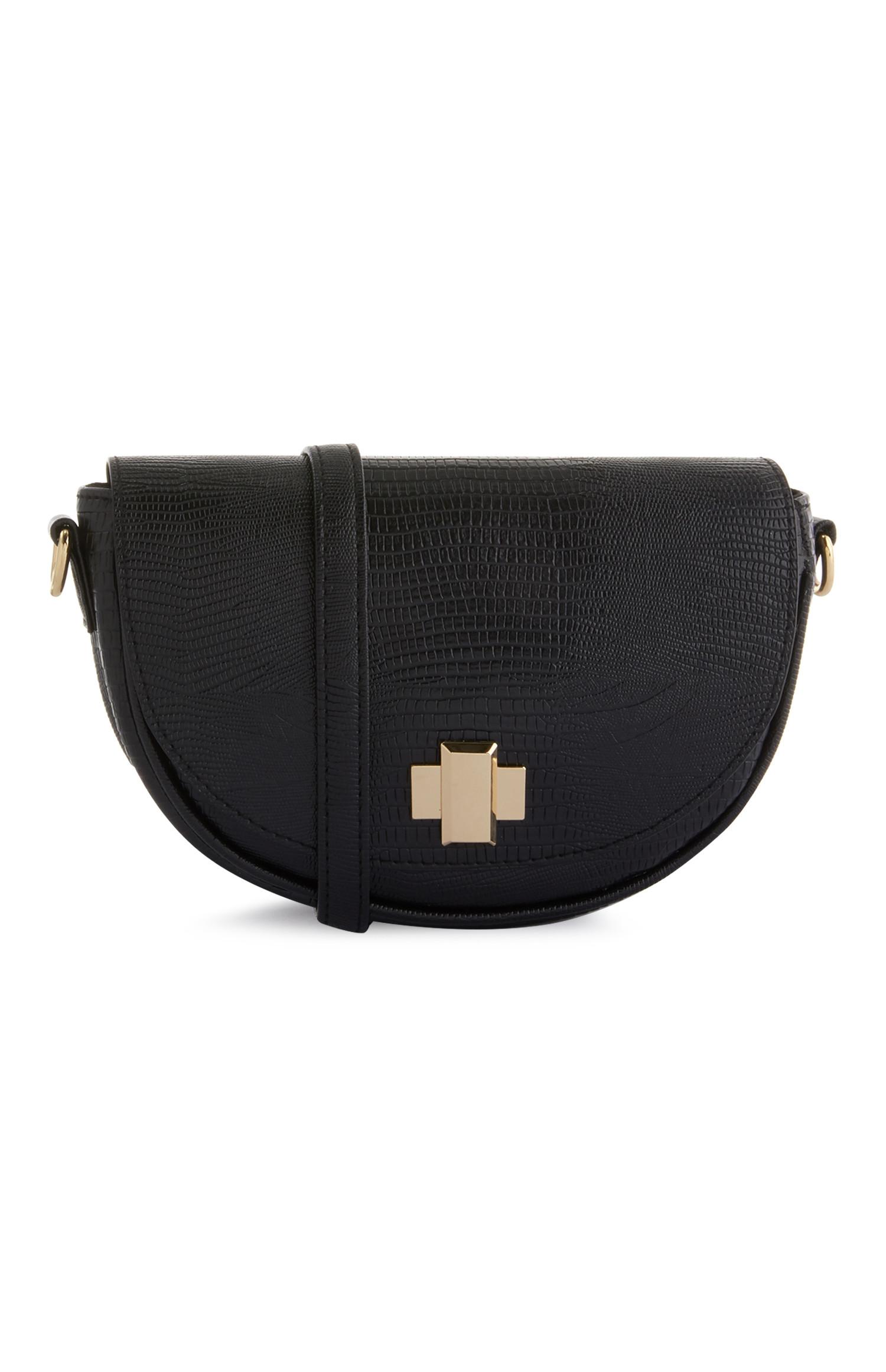 Mala de mão meia-lua alça preto