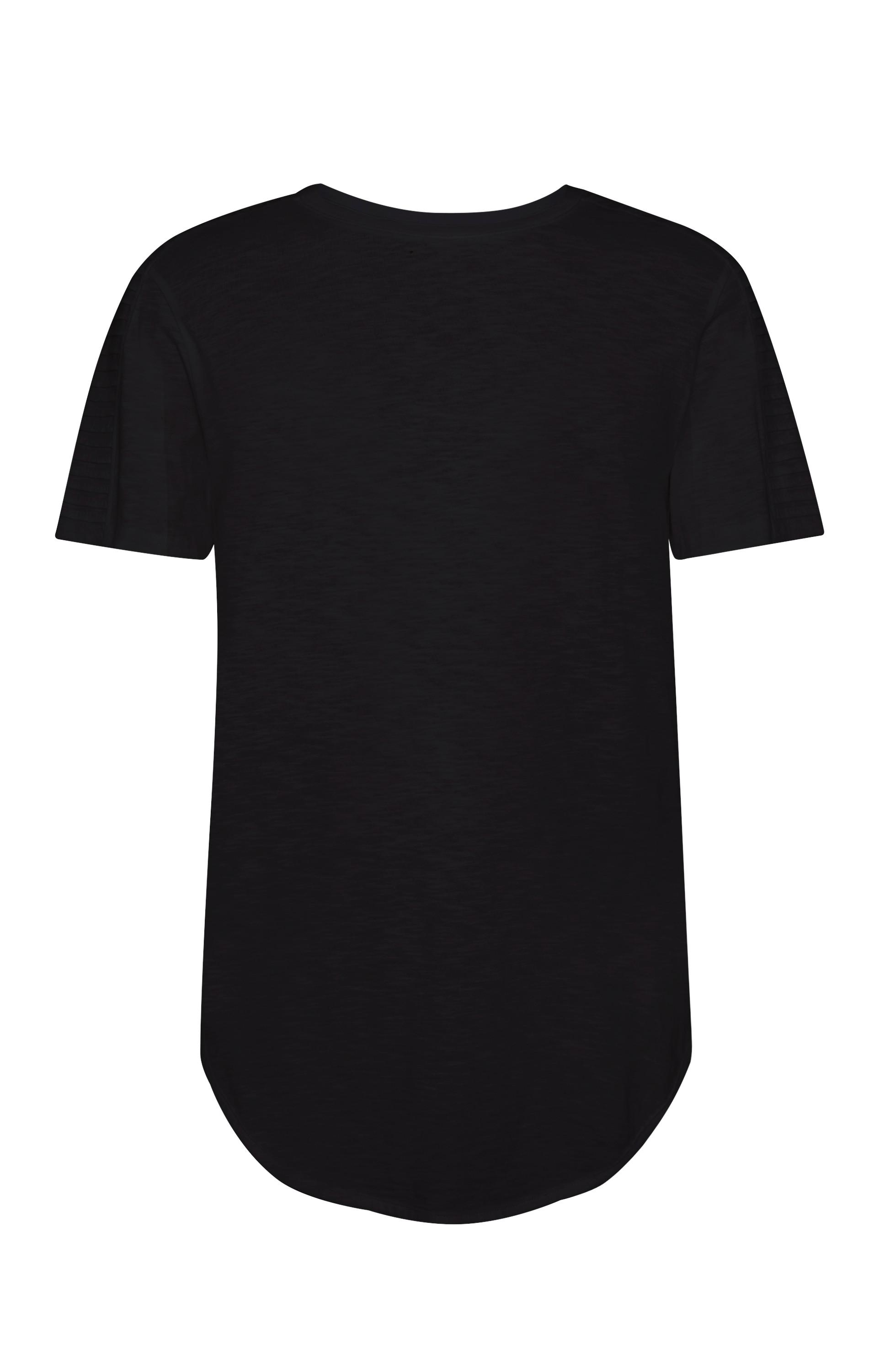 T-shirt estilo motard preto