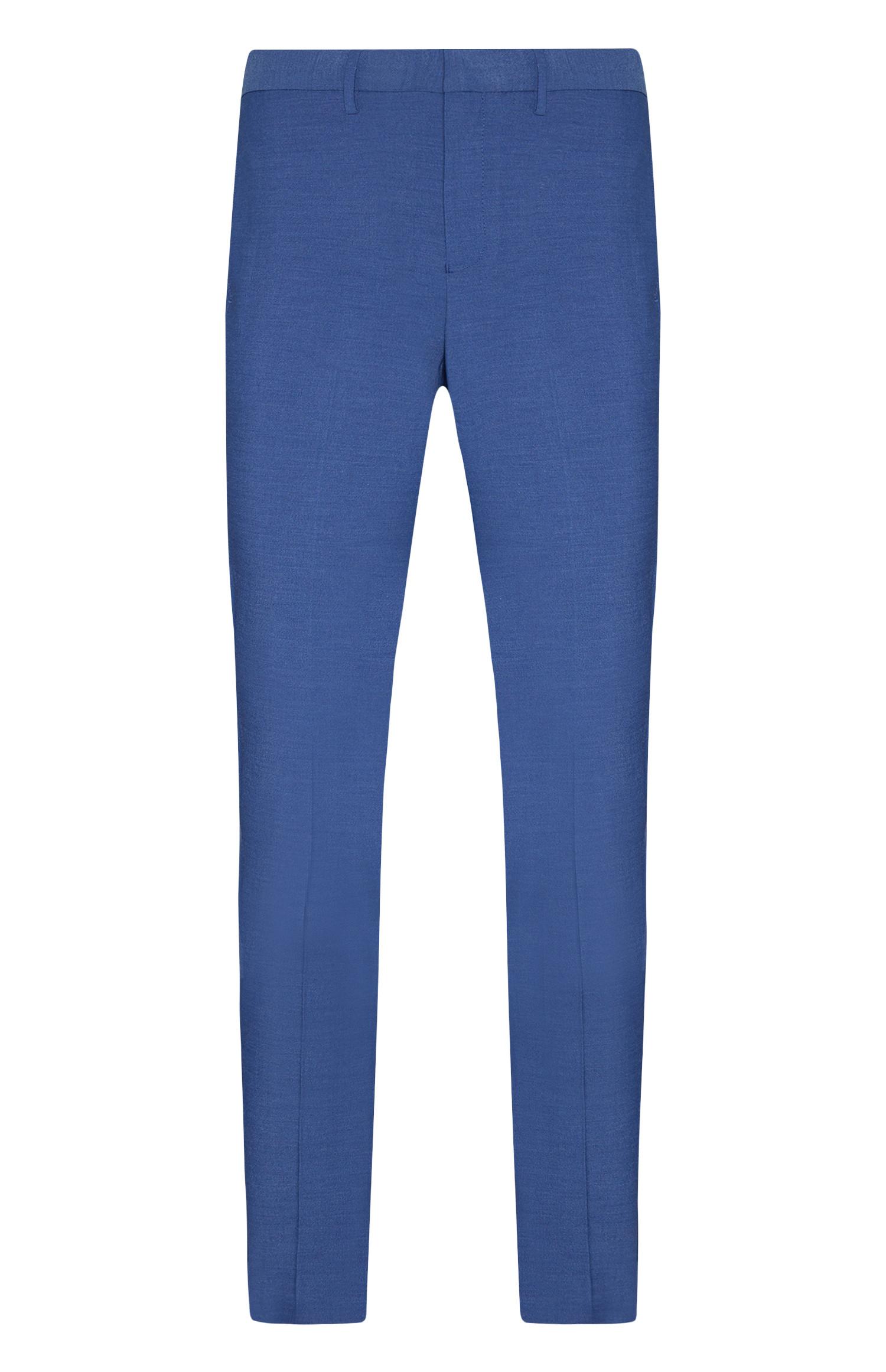 Calças formais elastano azul