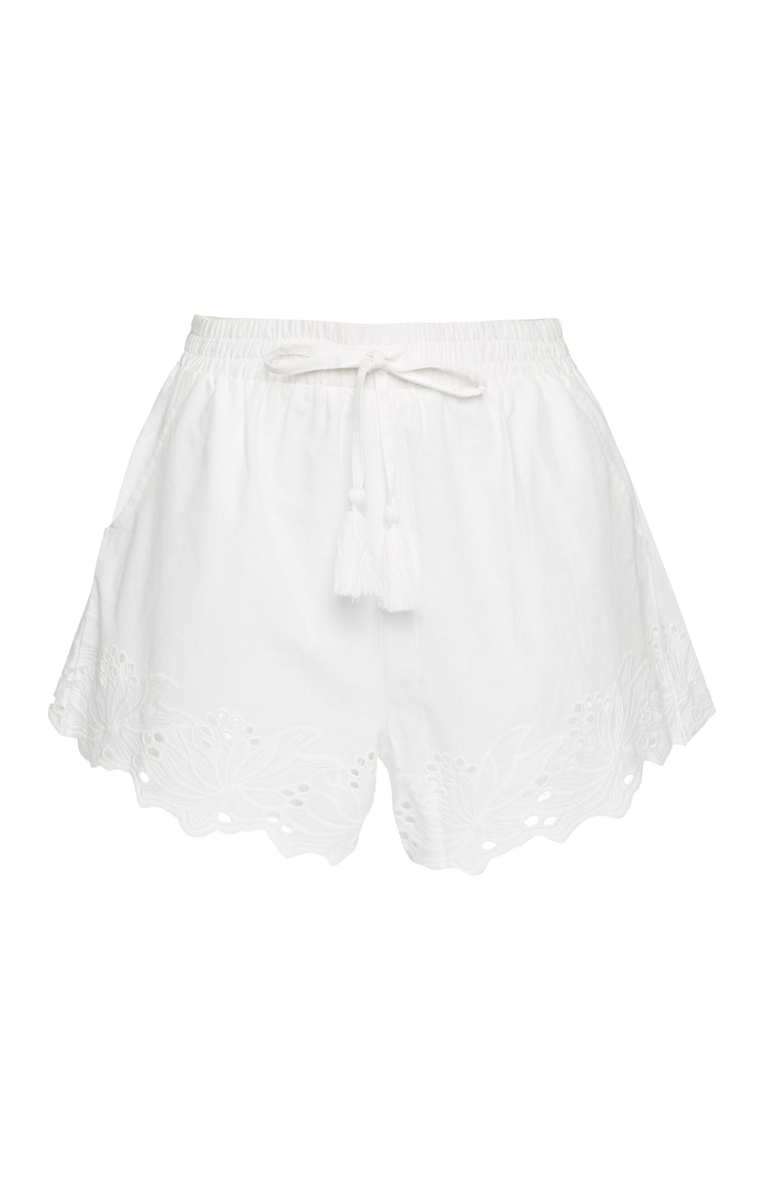 Witte short met borduursels en | Pyjama voor dames | Pyjama's voor dames | Dameskleding | Onze modecollectie voor dames | Primark-producten | Primark