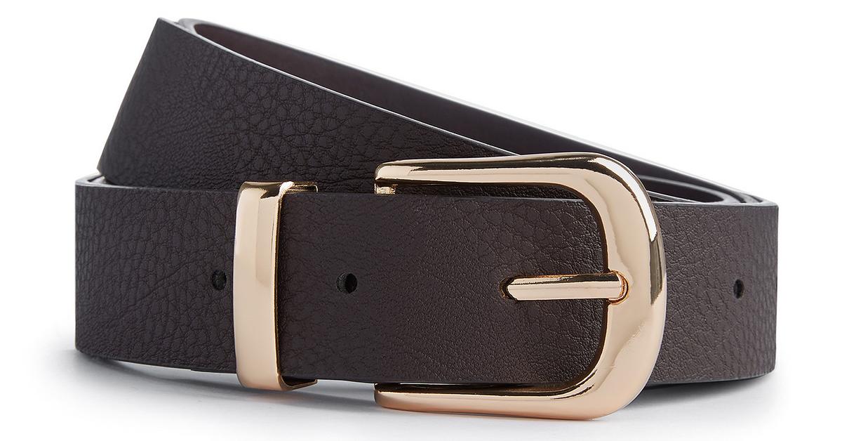 Black Faux Leather Buckle Belt | Belts | Accessories | Womens ...