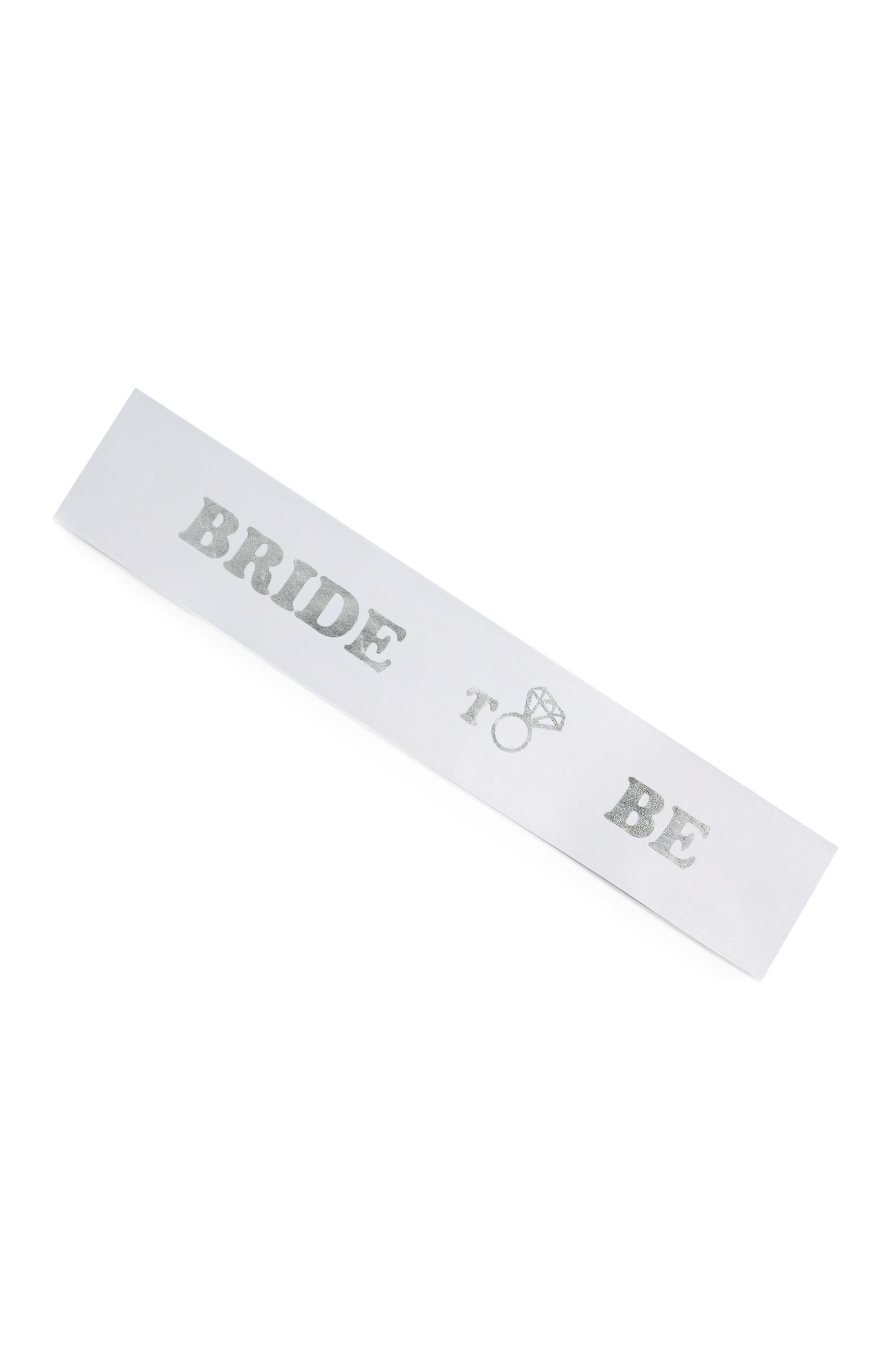 Ceinture-écharpe blanche Bride To Be