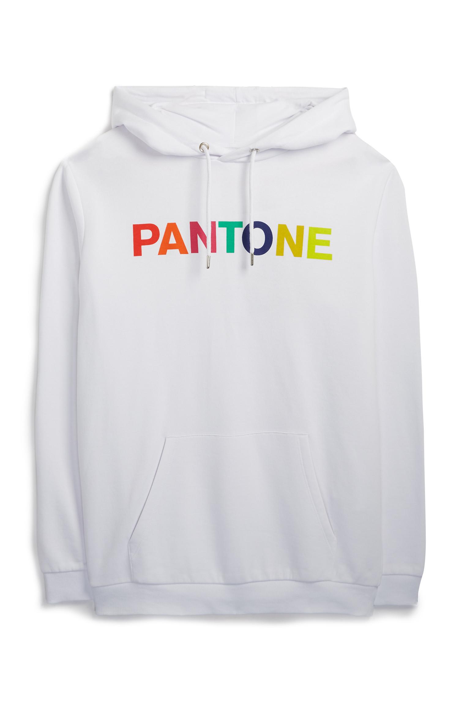 Camisola capuz Pantone branco
