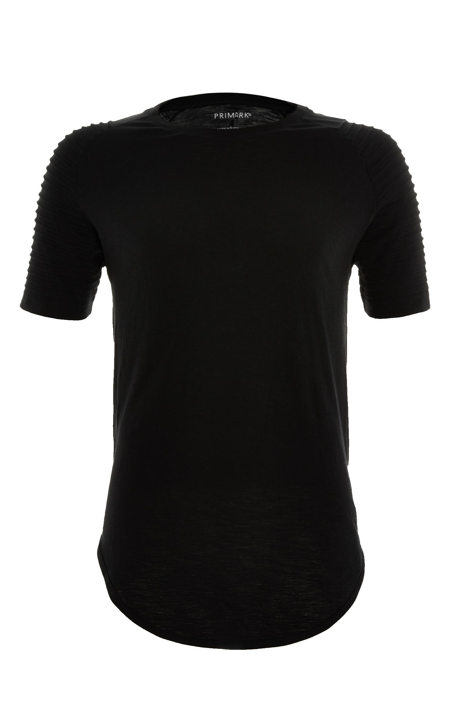 T-shirt raglã estilo motard preto