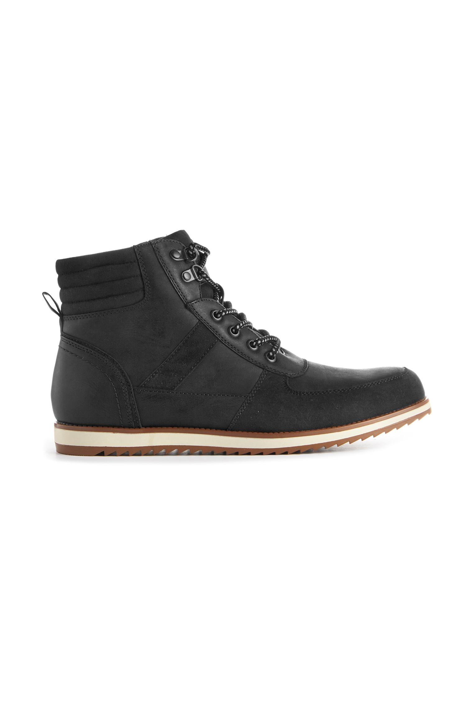 primark black lace up boots