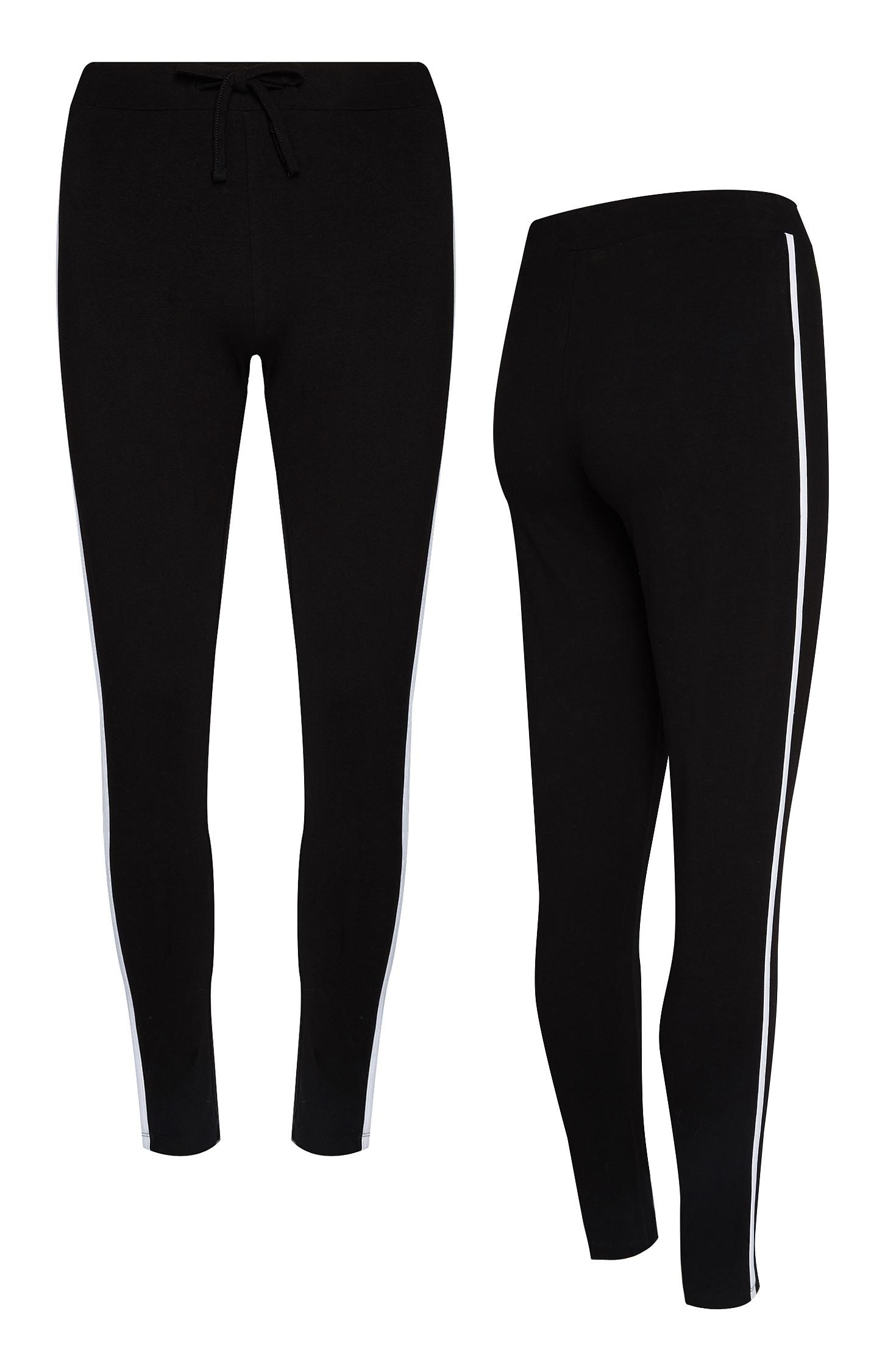 Leggings cordões preto