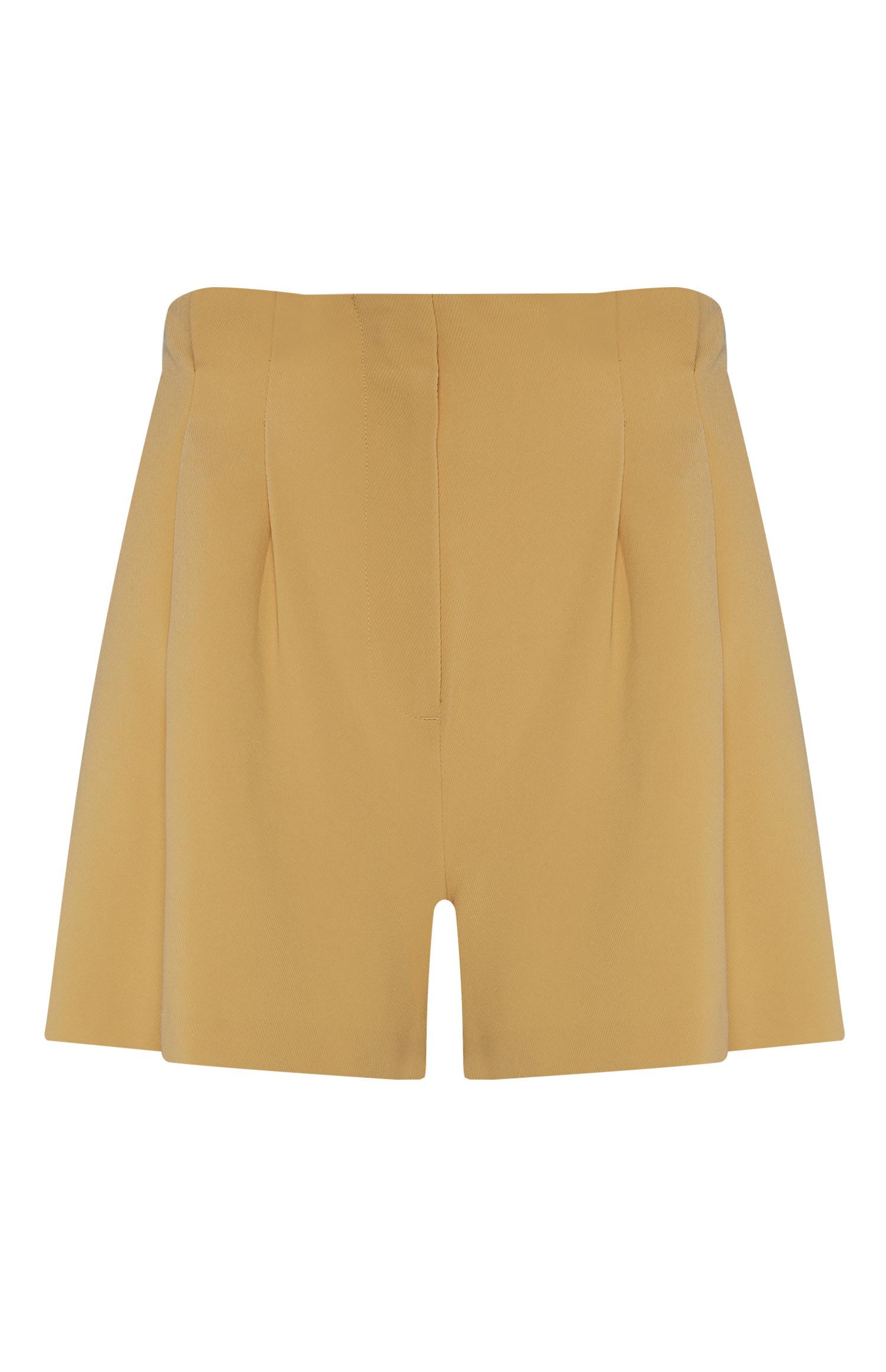 Calções sarja amarelo