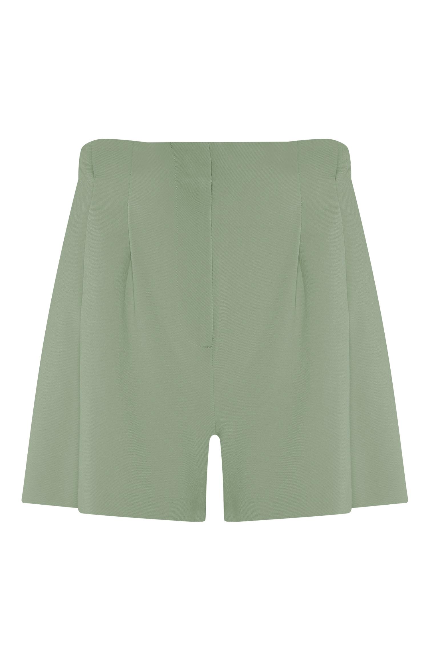 Calções sarja verde-claro