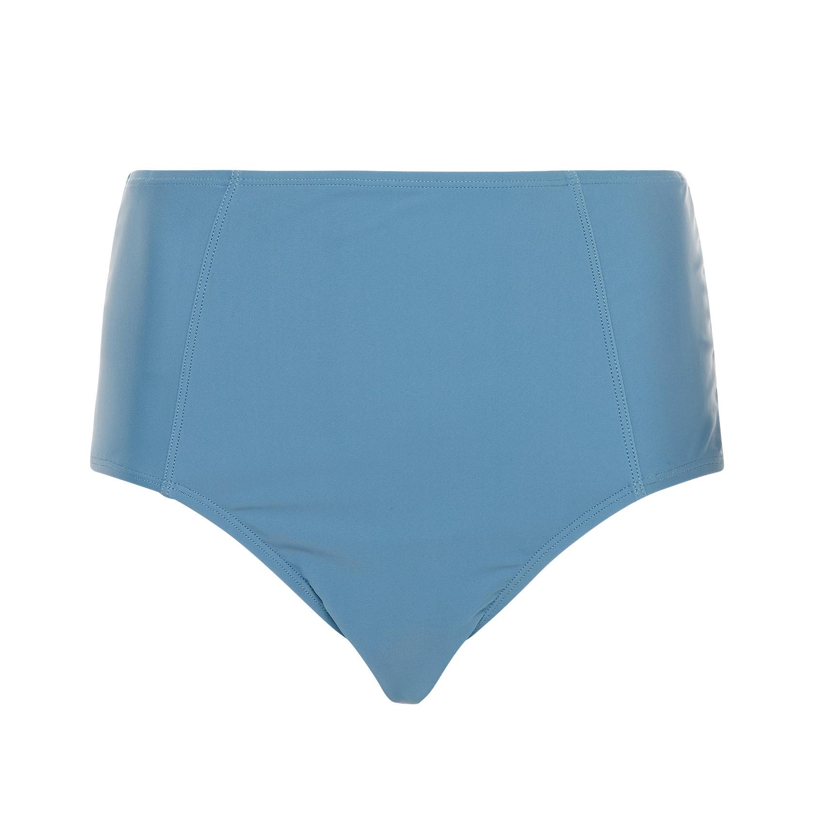 Blauw corrigerend bikinibroekje met hoge taille Bikini's