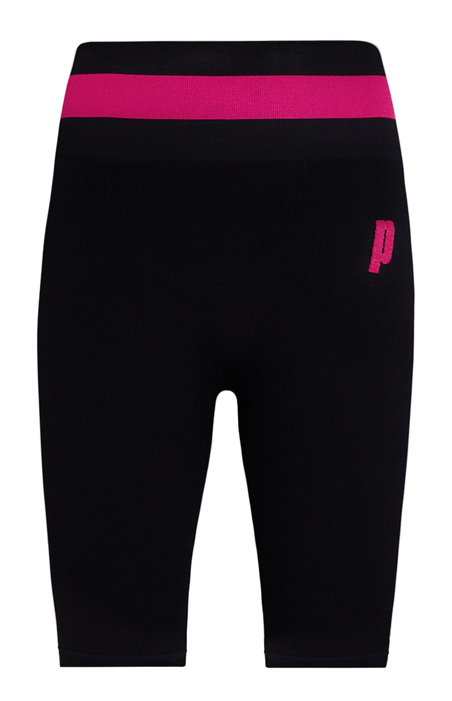 Calções ciclismo Prince preto/cor-de-rosa