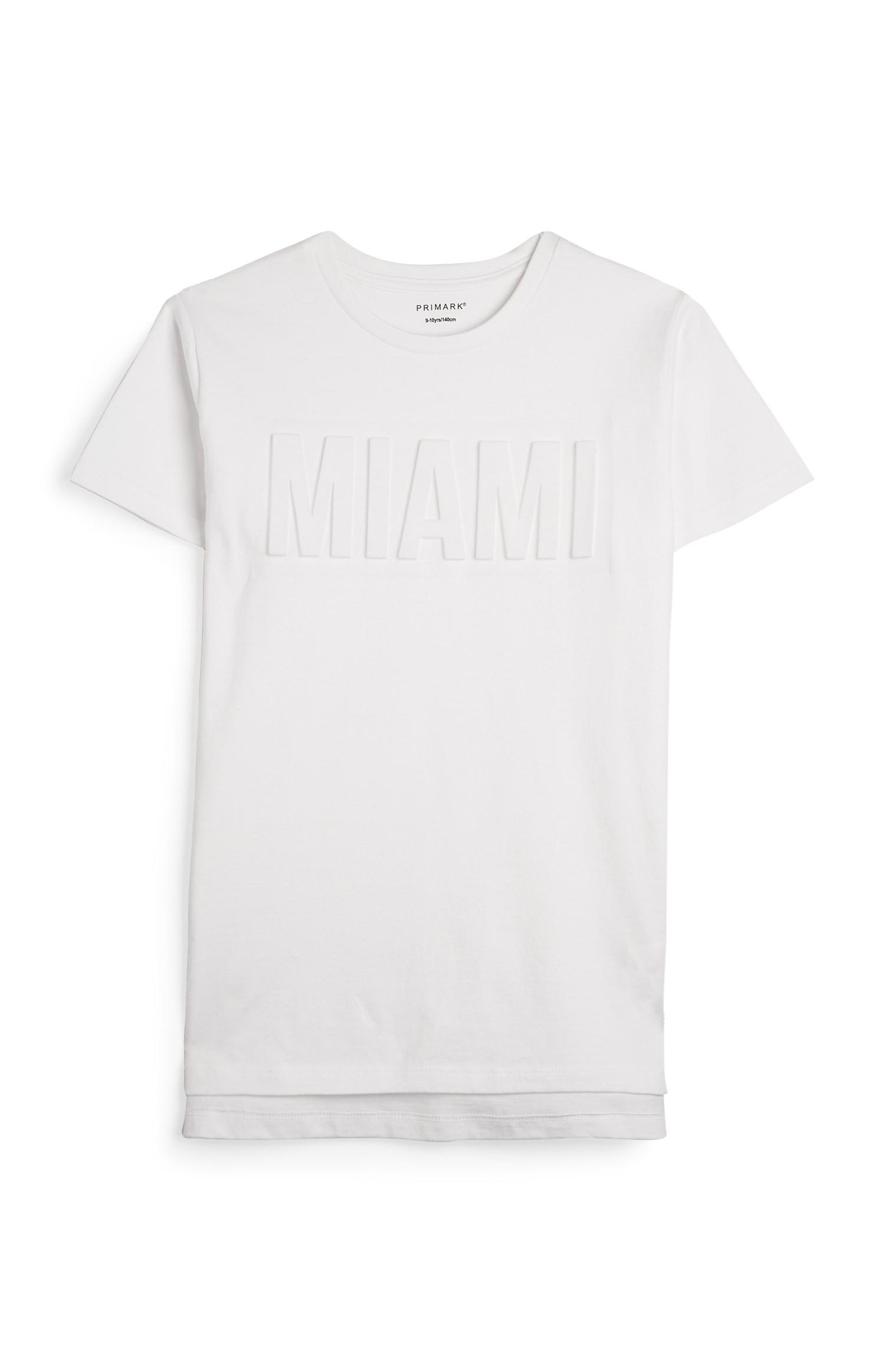T-shirt Miami relevo rapaz
