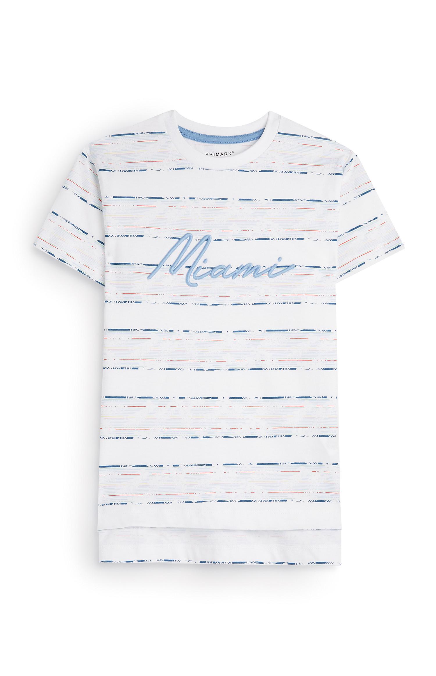 T-shirt a righe Miami da bambino
