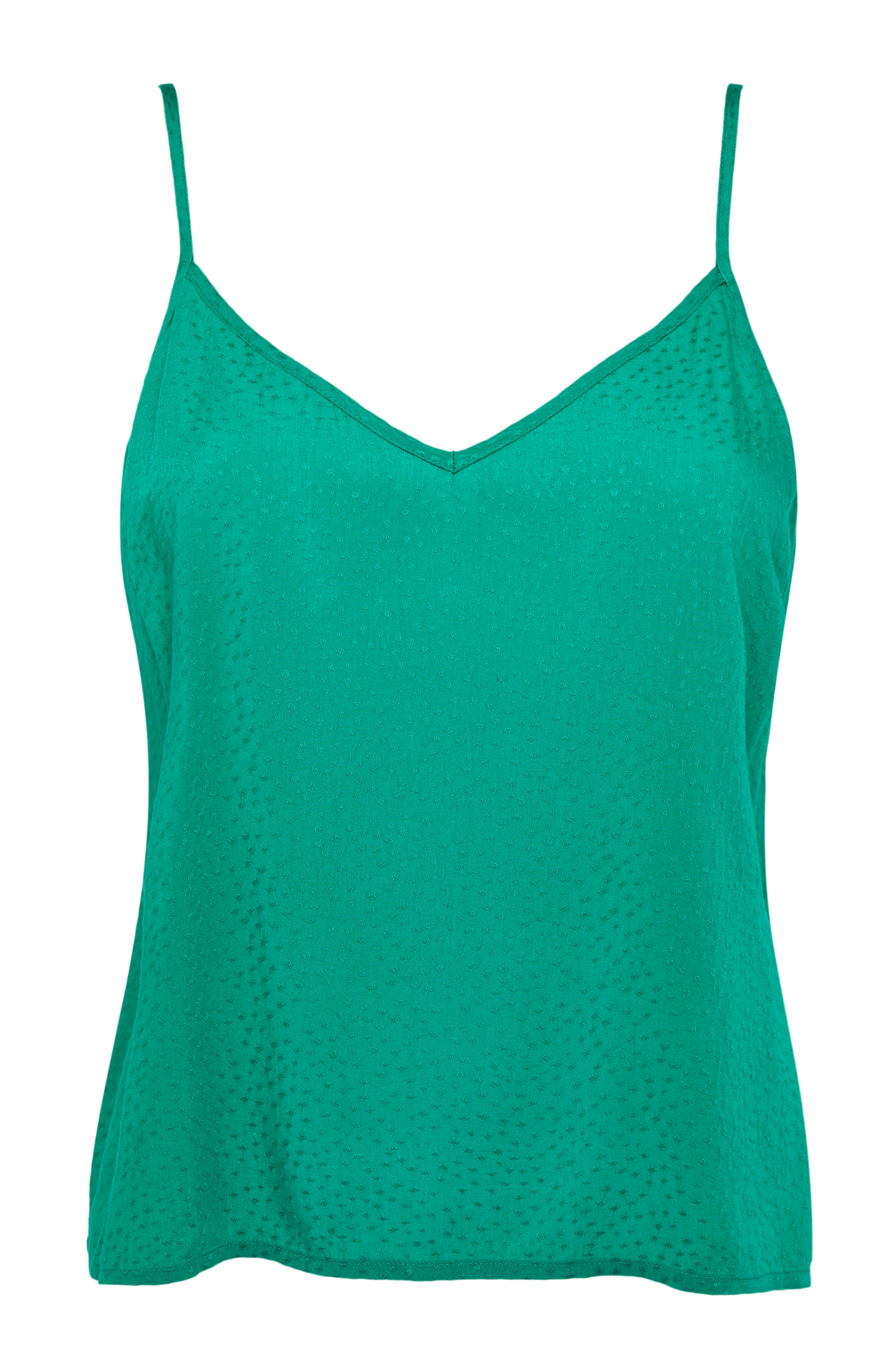 Top alças decote V textura azul