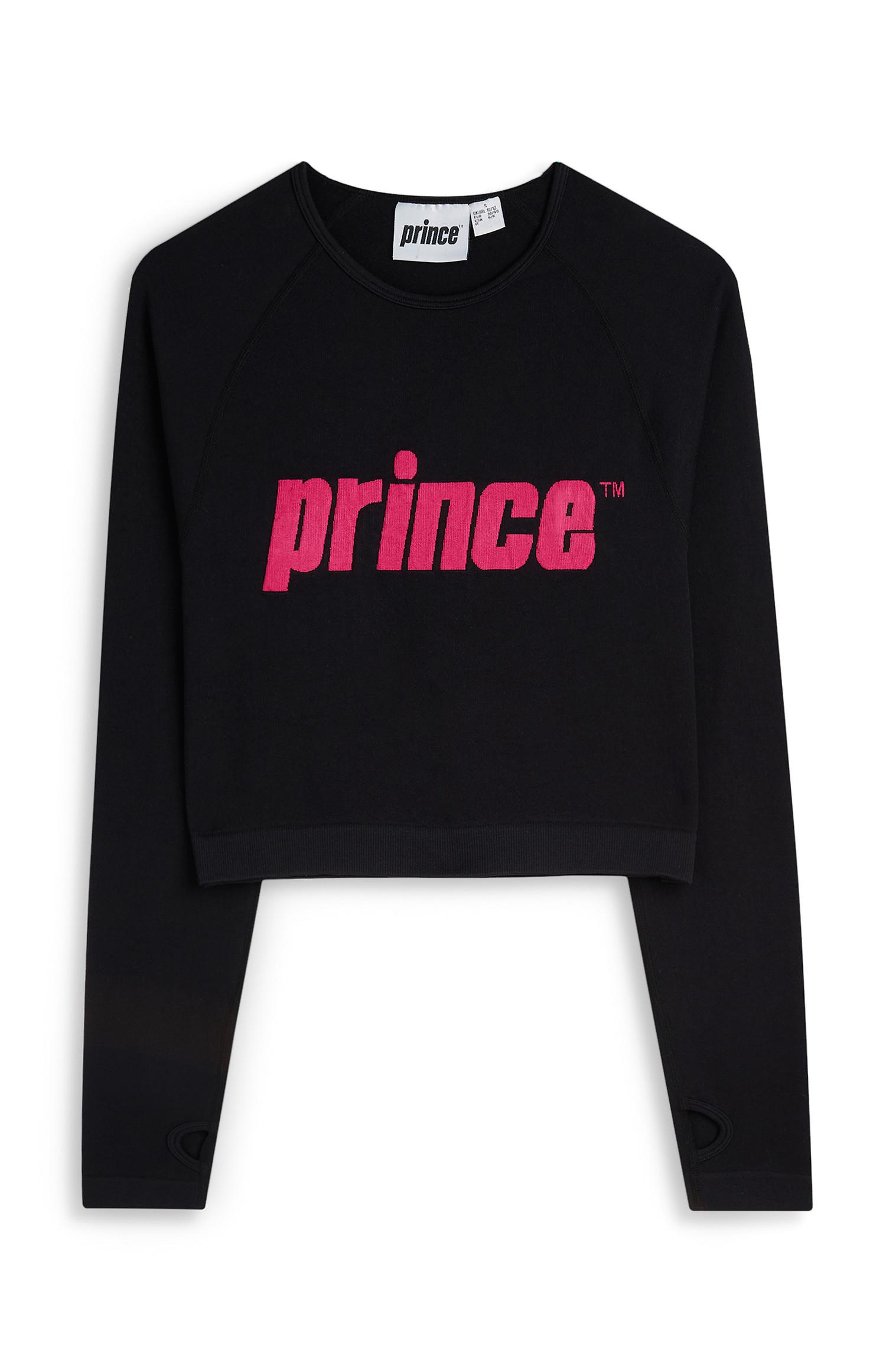 Pull court noir et rose Prince
