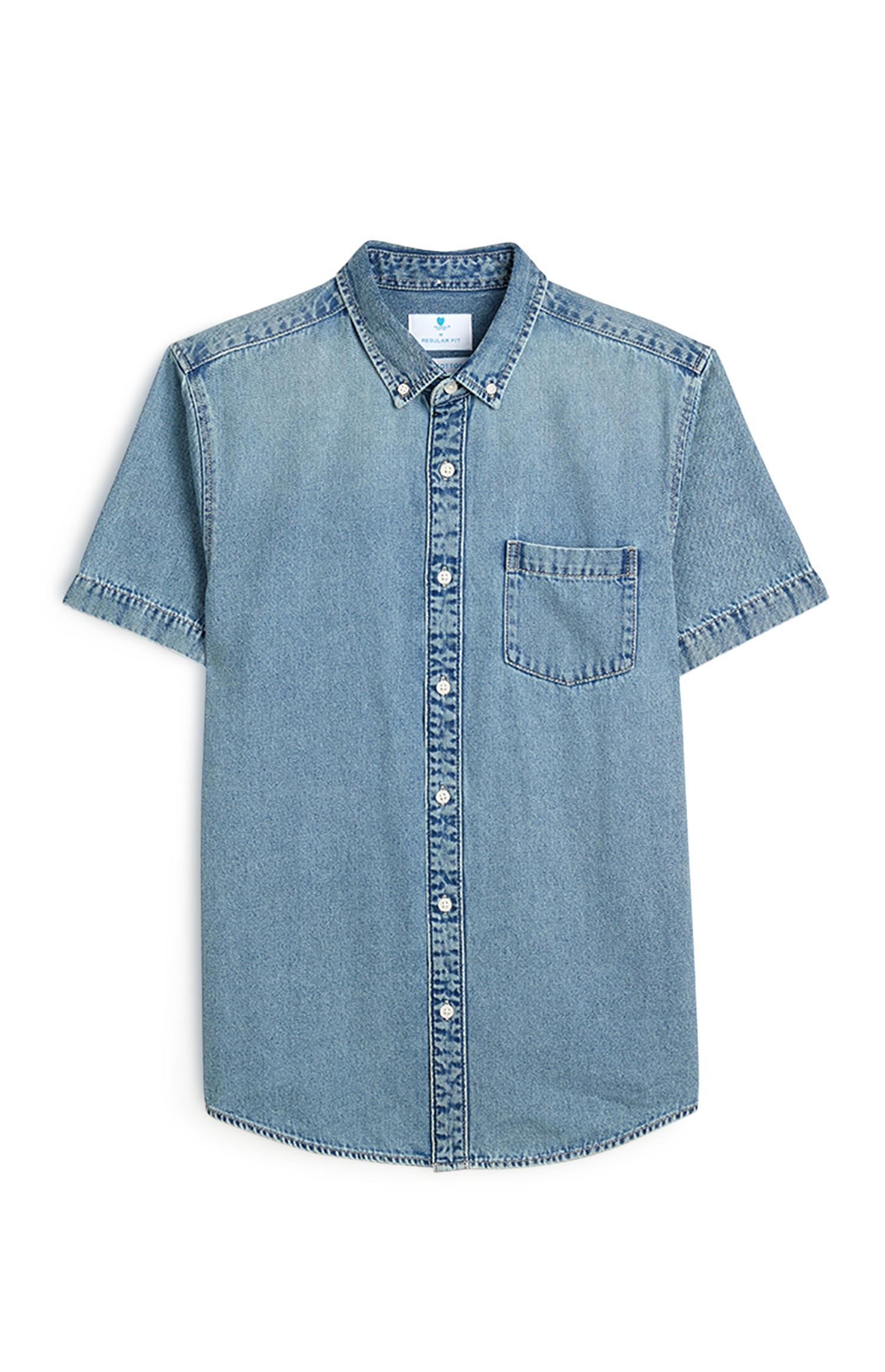 T-shirt manga curta ganga botões