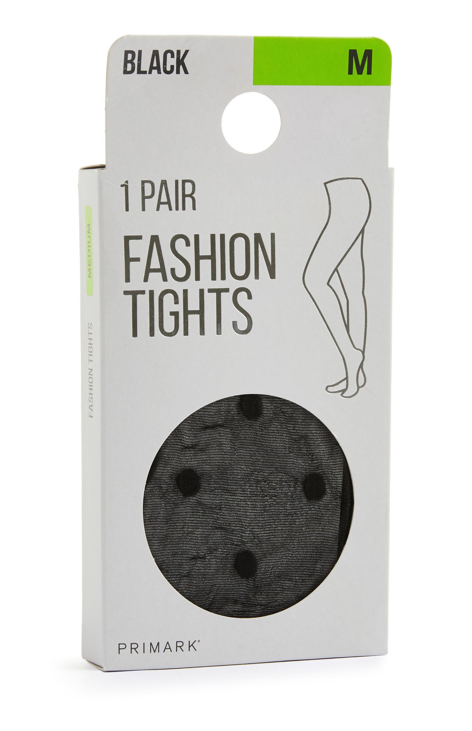 Collants bolinhas preto