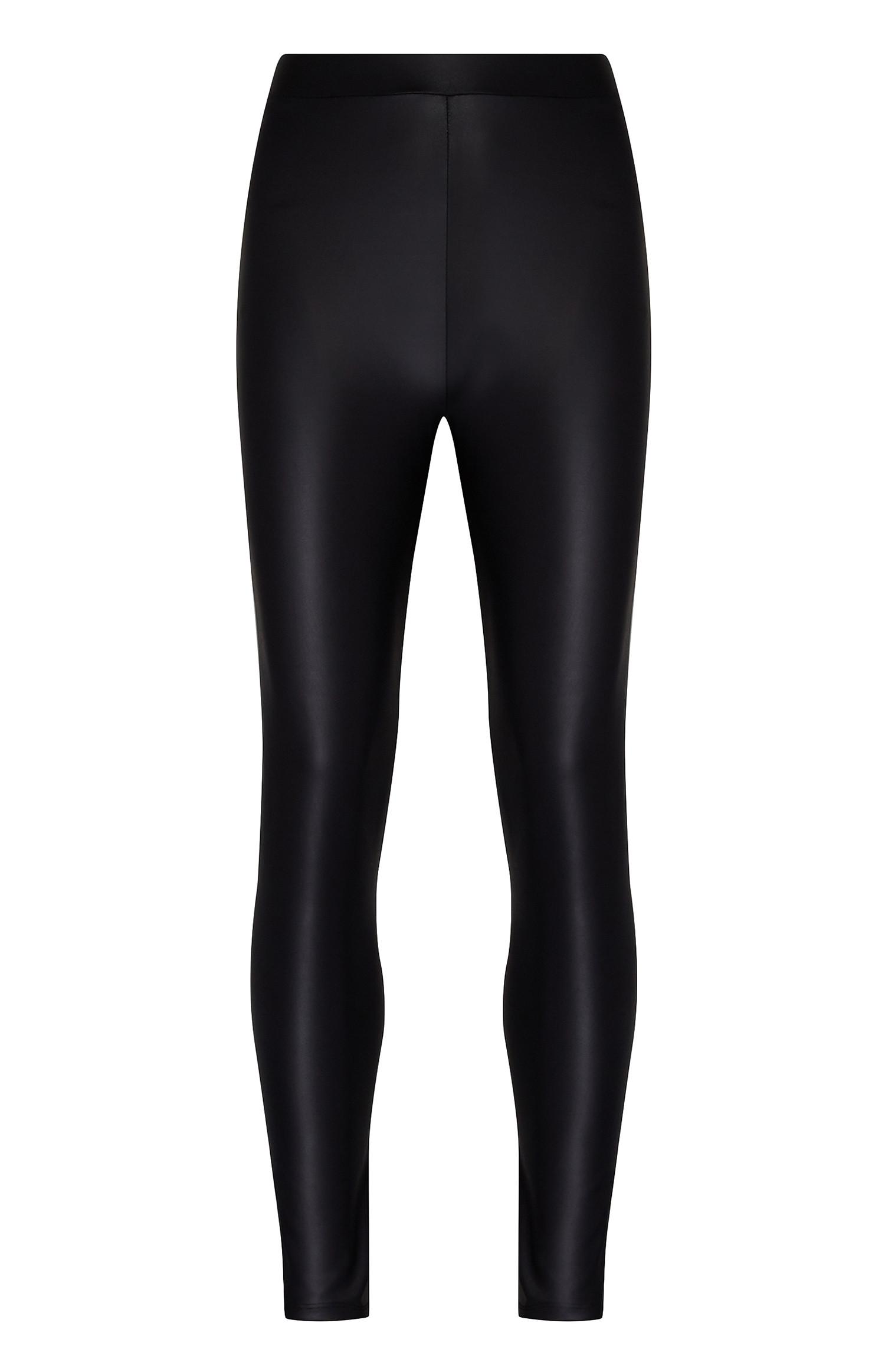 Legging noir en simili cuir
