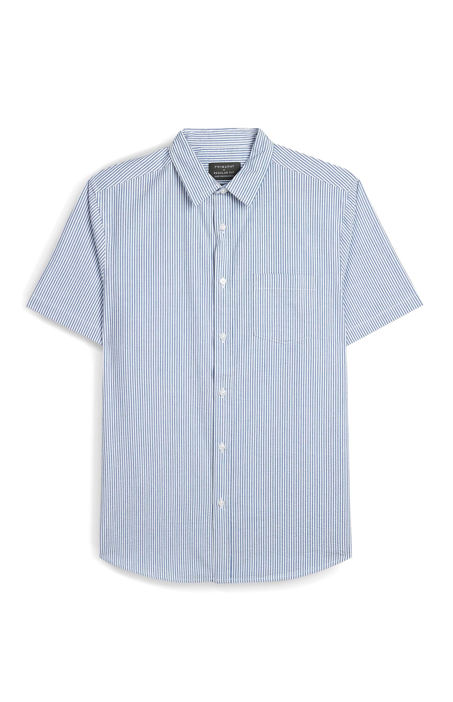 Shirts For Men Denim Long Sleeve Shirts Primark Uk - grey striped shirt with denim jacket roblox grey stripes