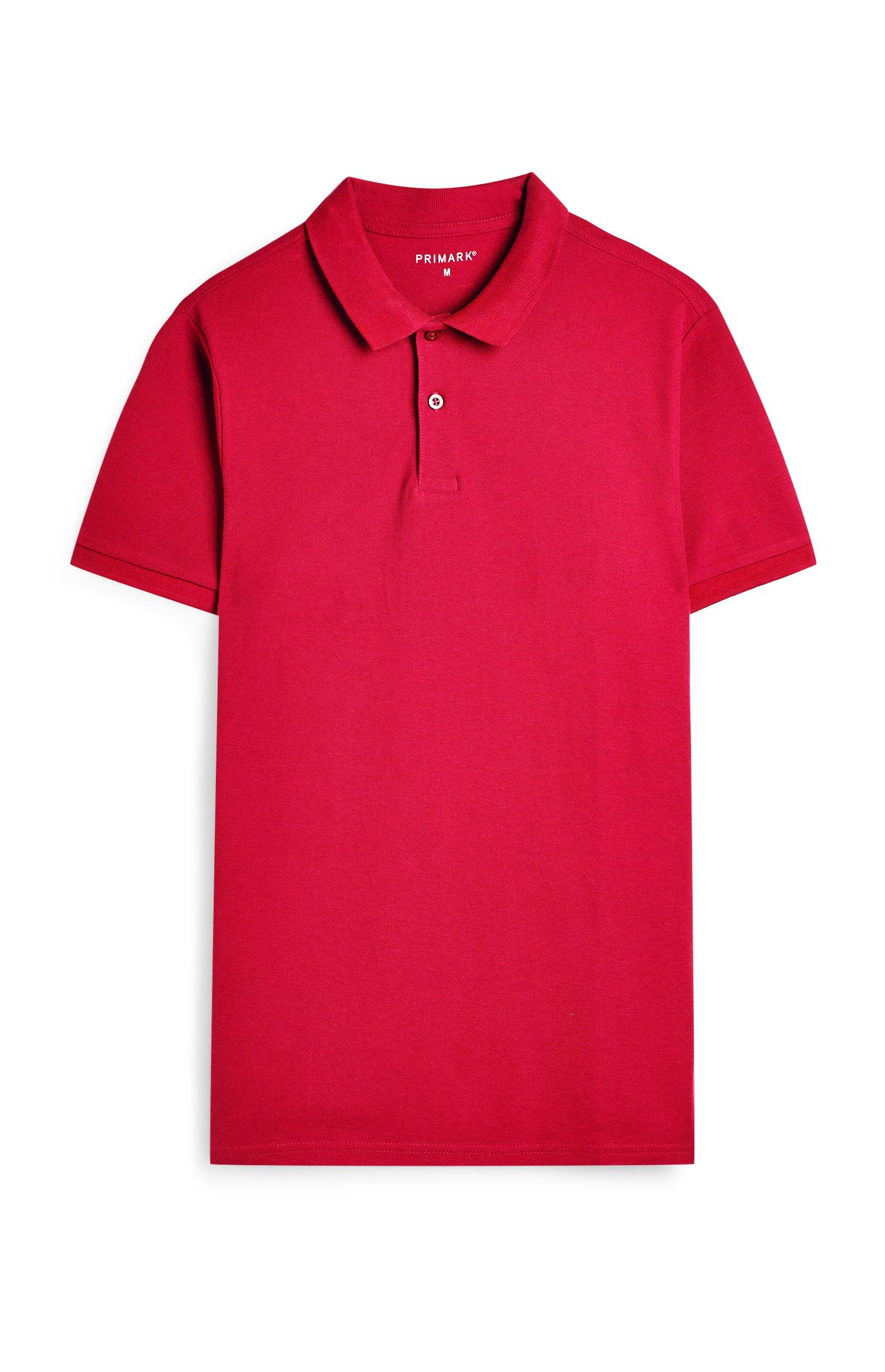 primark red polo shirt
